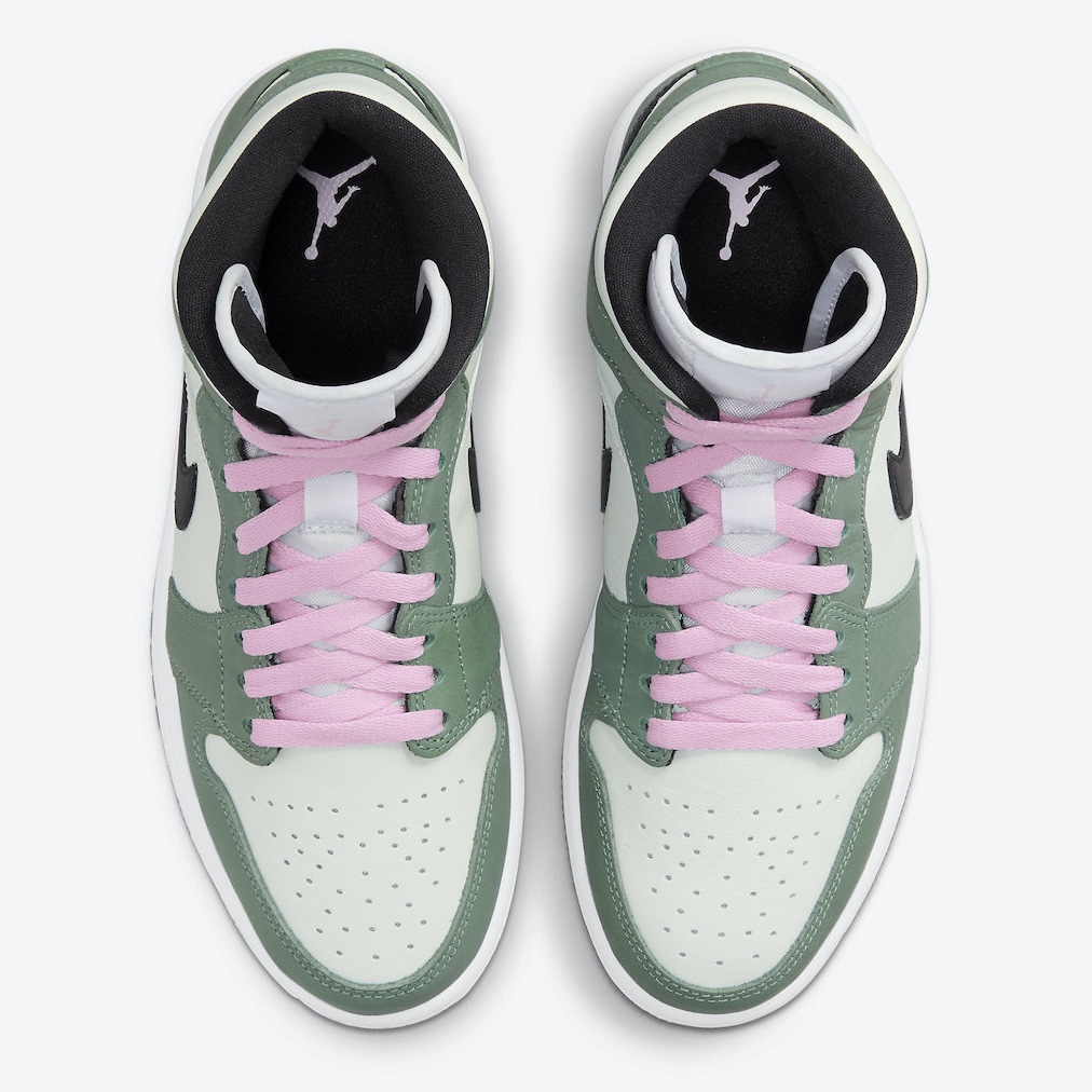 (W) Jordan 1 Mid SE Dutch Green 착용 스타일 - 5