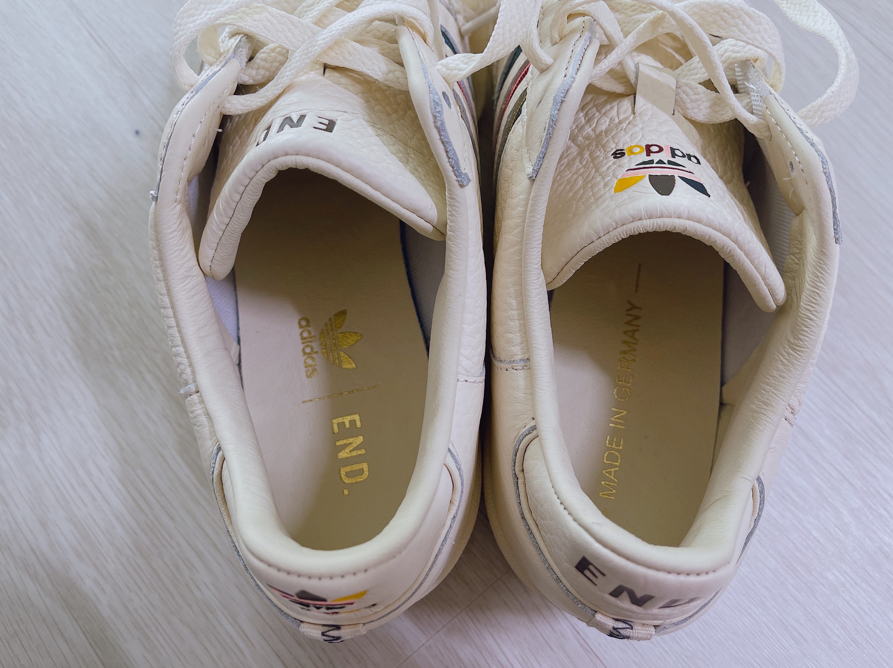 Adidas x END. Continental 80 MIG German Engineering Cream 착용 스타일 - 3