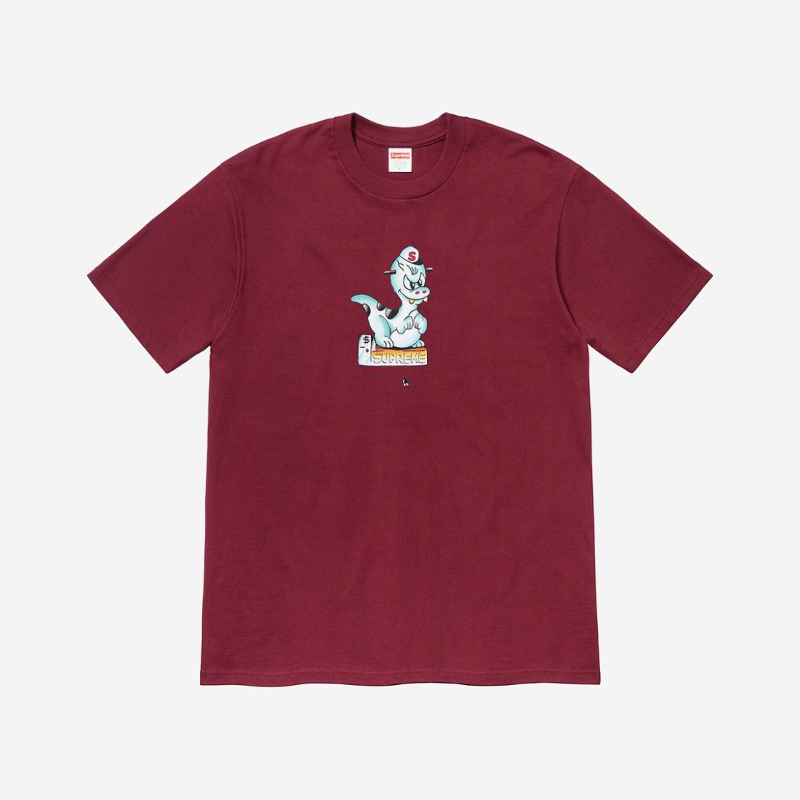 Supreme Dinosaur T-Shirt Burgundy - 20SS 상세 이미지 1