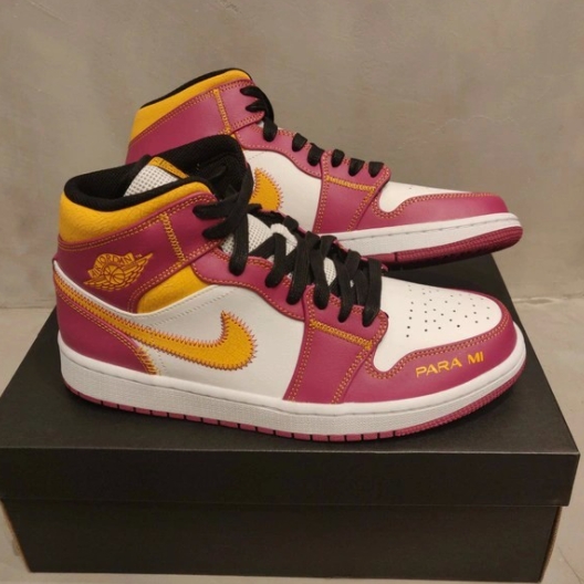 Jordan 1 Mid DOD Familia 착용 스타일 - 1