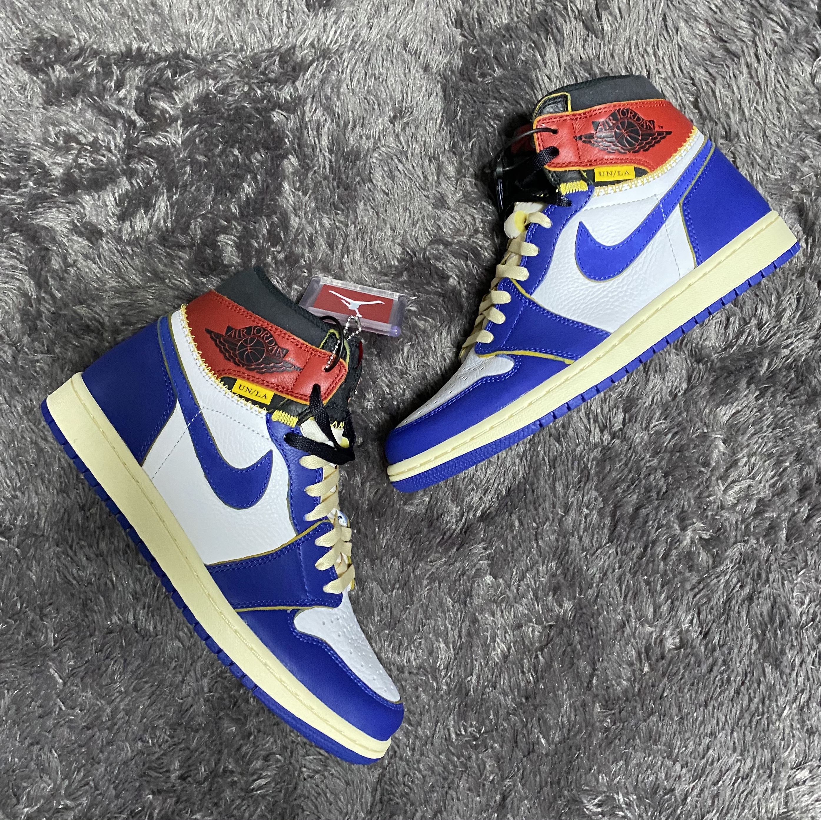 Jordan 1 x Union Retro High Blue Toe 착용 스타일
