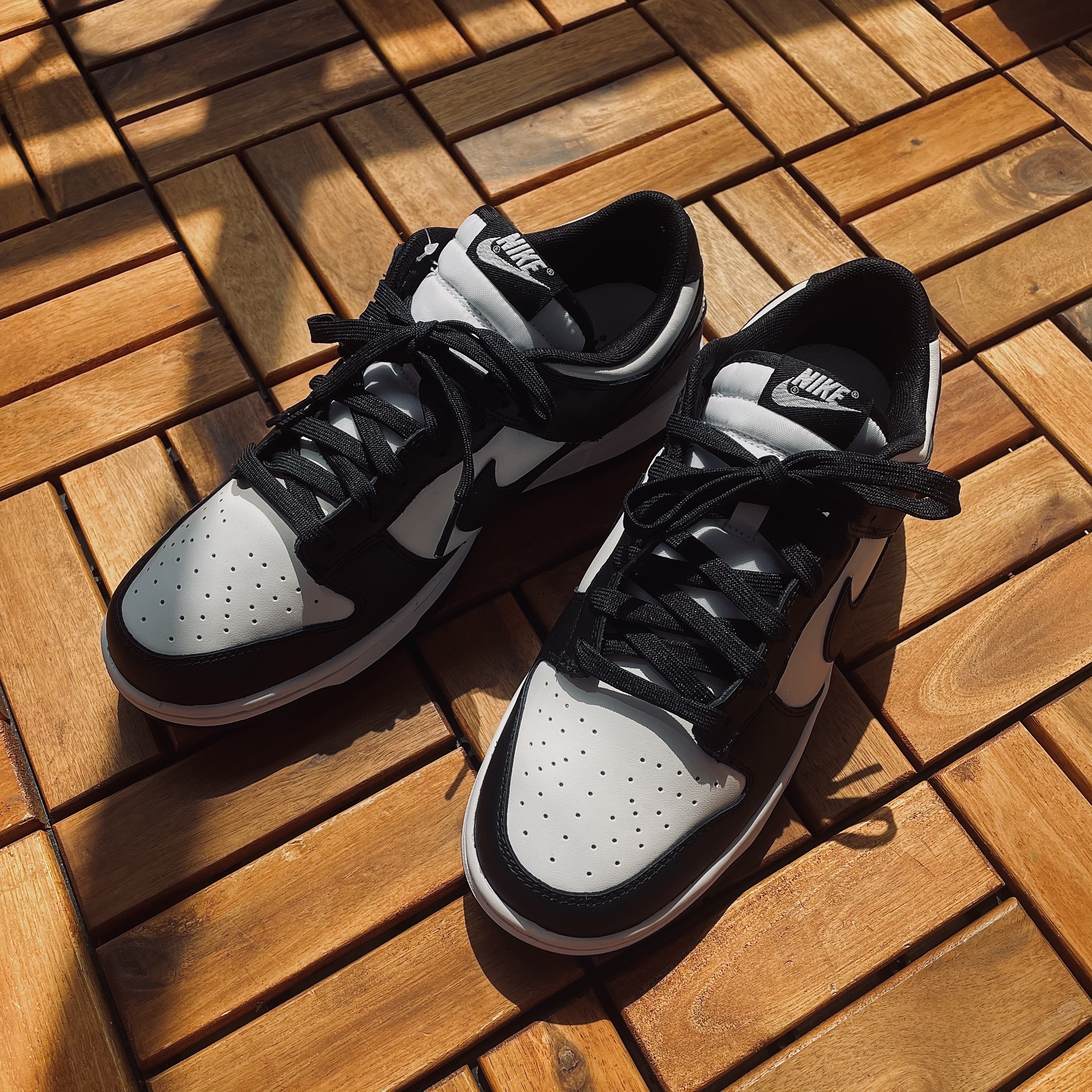 Nike Dunk Low Retro Black 착용 스타일 - 1