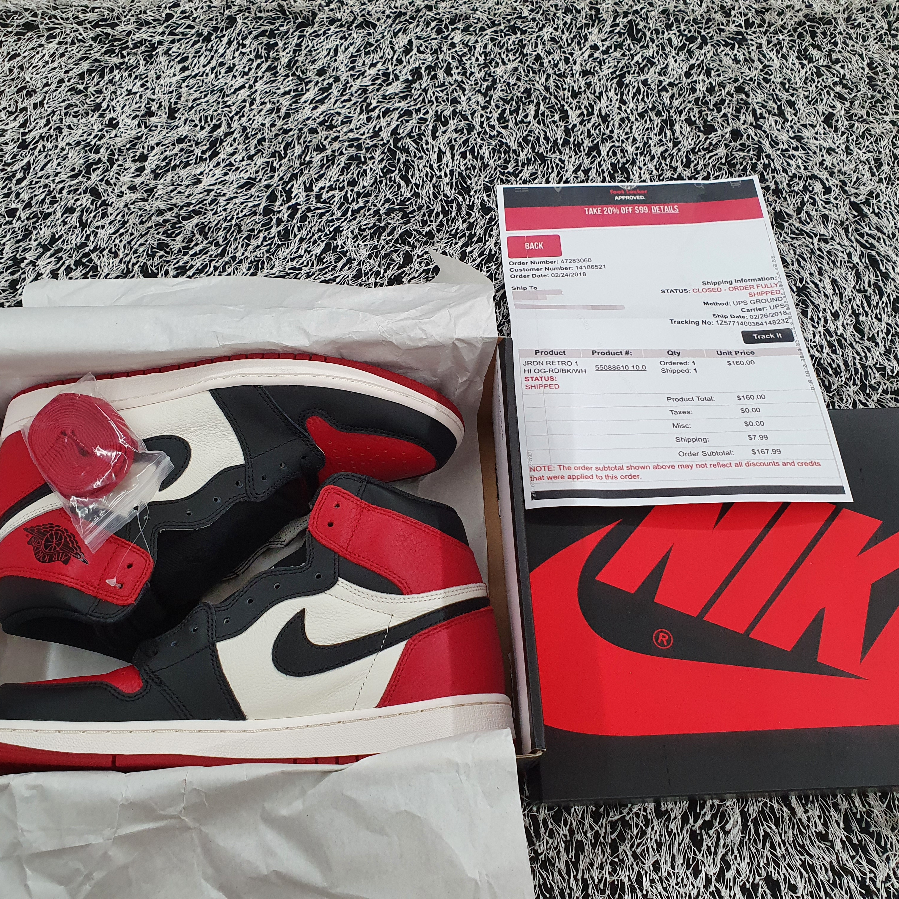 Nike x Off-White Air VaporMax V2 White, Jordan 1 Retro High OG Bred Toe 착용 스타일 - 2