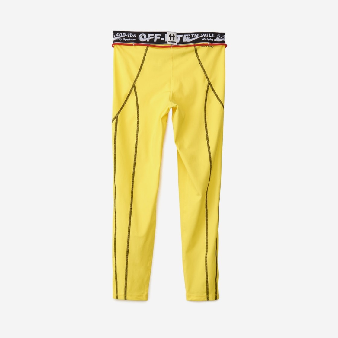 (W) Nike x Off-White NRG RU Pro Tights Opti Yellow 상세 이미지 2