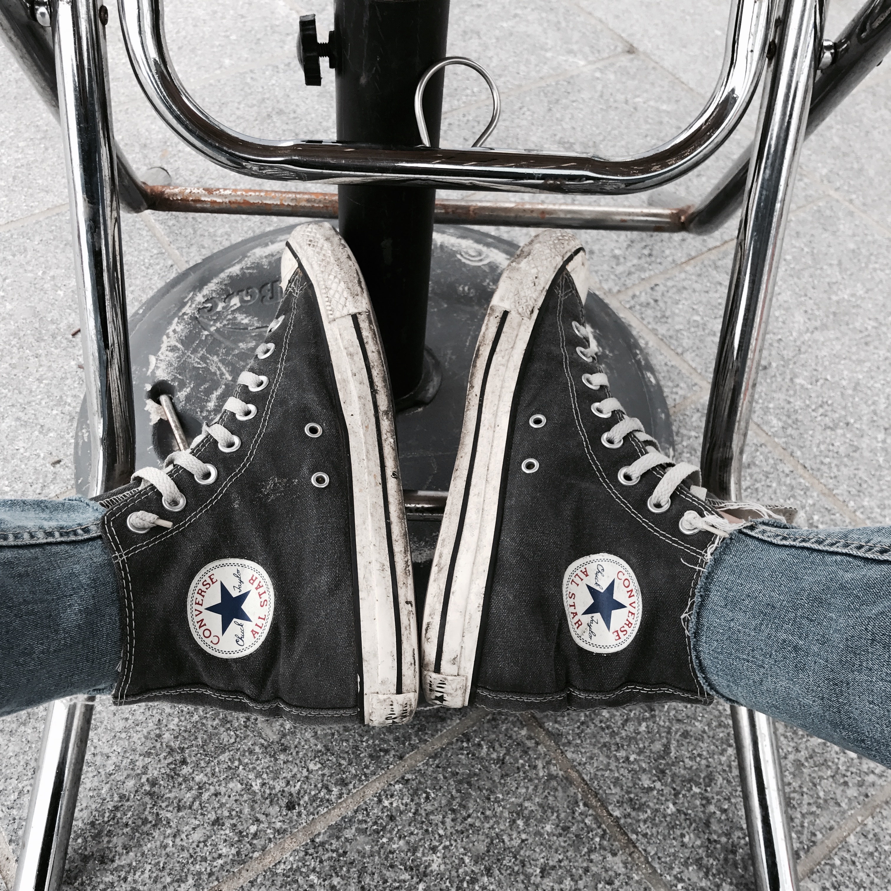 Converse Chuck 70 Hi Black 착용 스타일