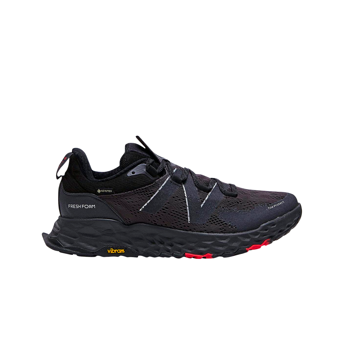뉴발란스 x 이에로 프레쉬 폼 V5 고어텍스 트레일 블랙 - 2E 와이드(New Balance X Hierro Fresh Foam V5 Gore-Tex Trail Black - 2E Wide)