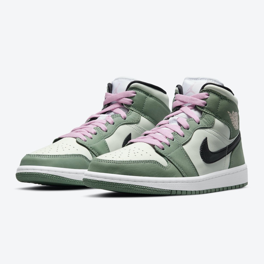 (W) Jordan 1 Mid SE Dutch Green 착용 스타일 - 2