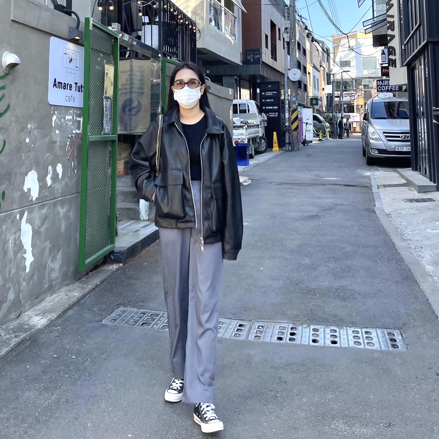 Converse Chuck 70 Hi Black 착용 스타일