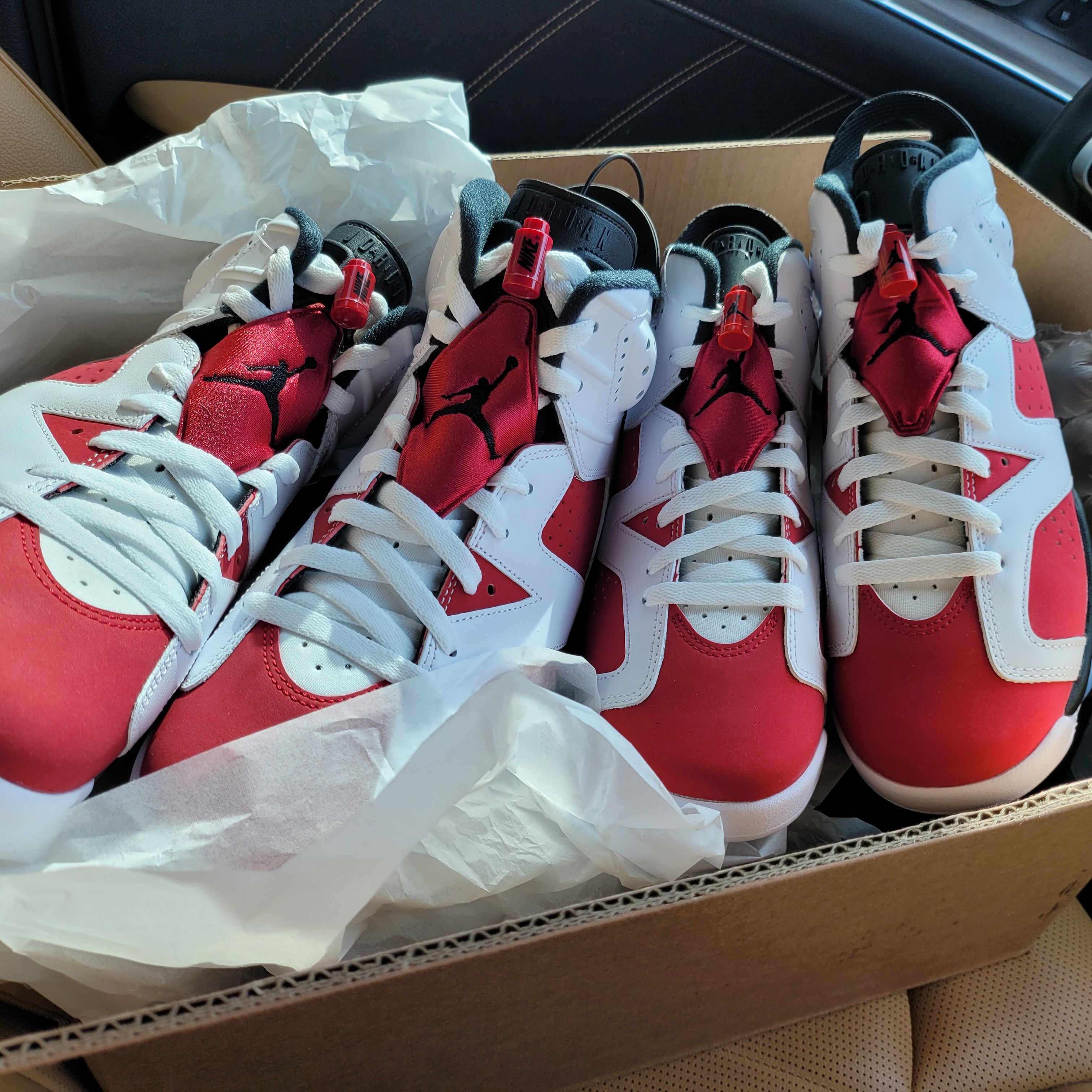 Jordan 6 Retro Carmine 2021, (GS) Jordan 6 Retro Carmine 2021 착용 스타일 - 2