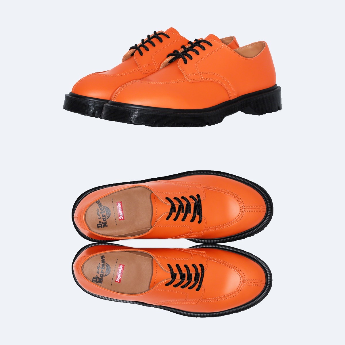 Dr. Martens x Supreme 2046 Orange Smooth, Dr. Martens x Supreme 2046 Black Smooth 착용 스타일 - 2
