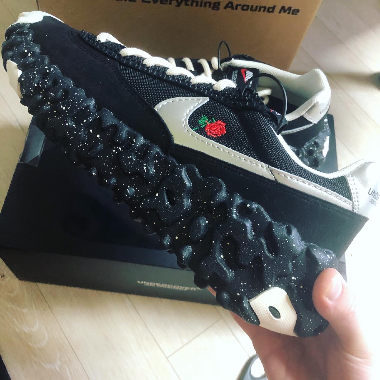 Nike x Undercover Overbreak SP Black, Nike x Undercover Overbreak Sail Gold 착용 스타일 - 2