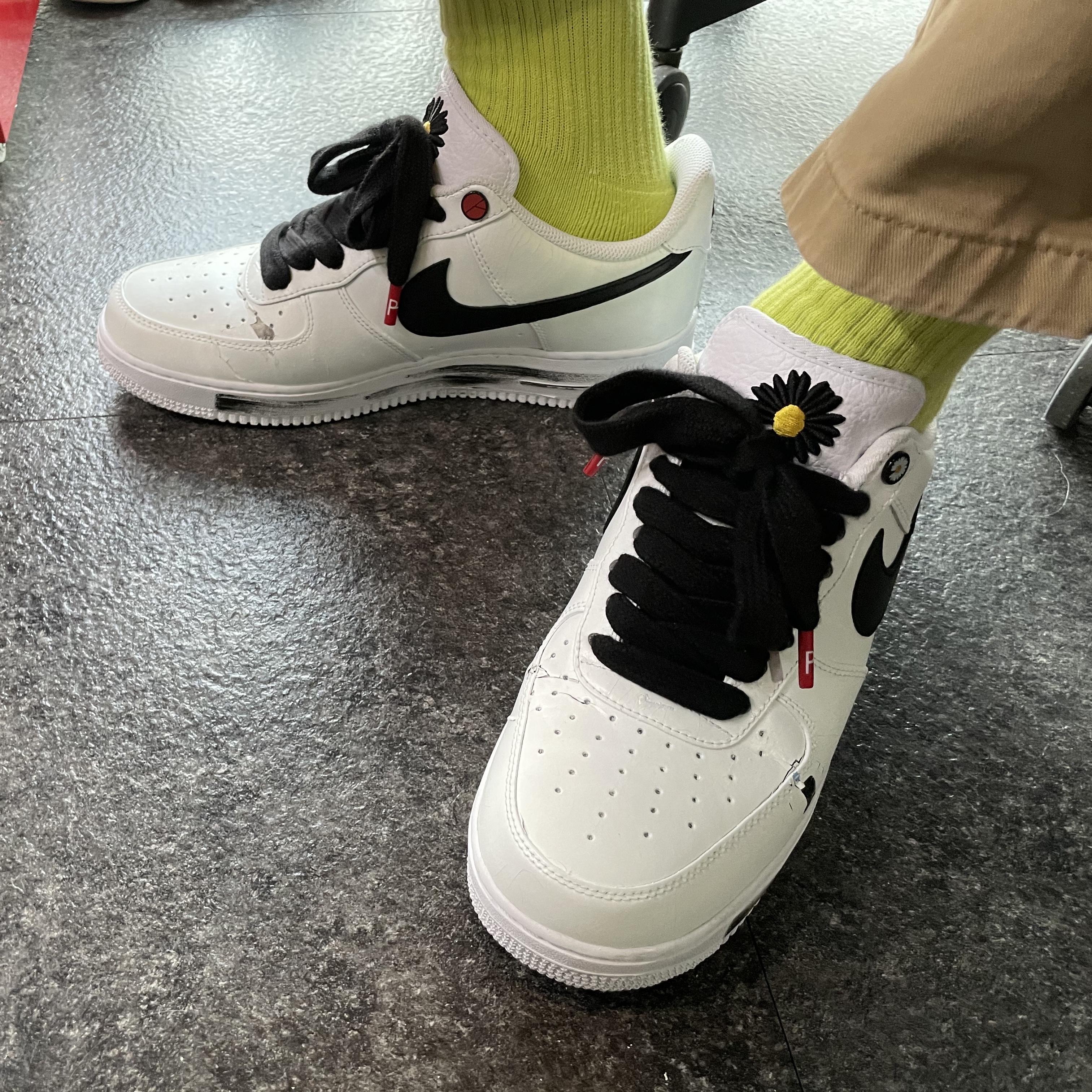 Nike x Peaceminusone Air Force 1 Low Para-Noise 2.0 착용 스타일