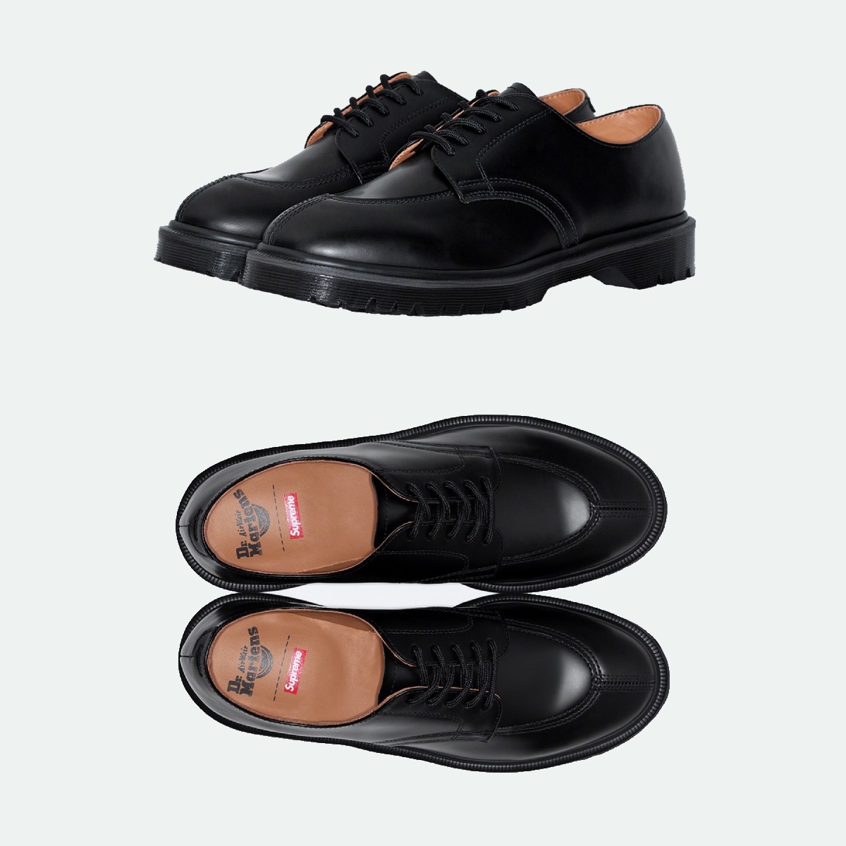 Dr. Martens x Supreme 2046 Orange Smooth, Dr. Martens x Supreme 2046 Black Smooth 착용 스타일 - 3
