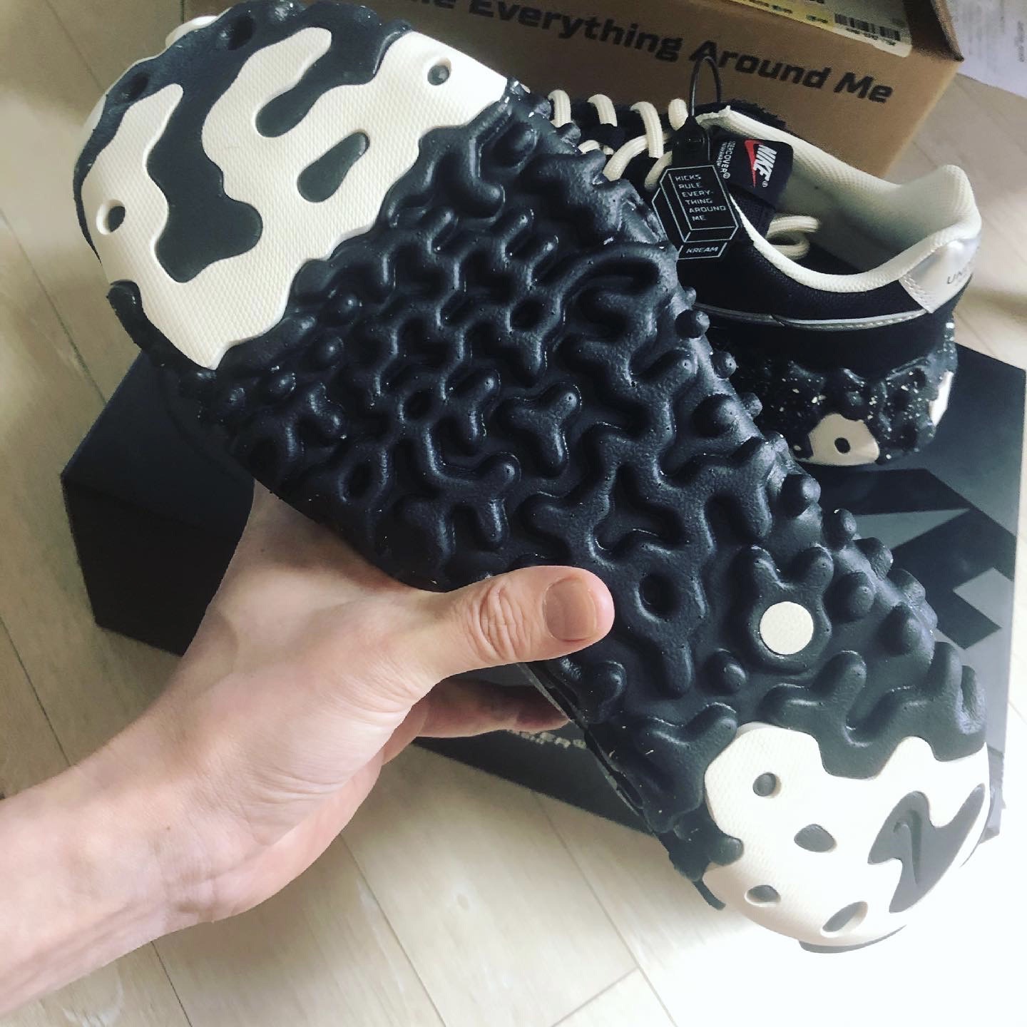 Nike x Undercover Overbreak SP Black, Nike x Undercover Overbreak Sail Gold 착용 스타일 - 3