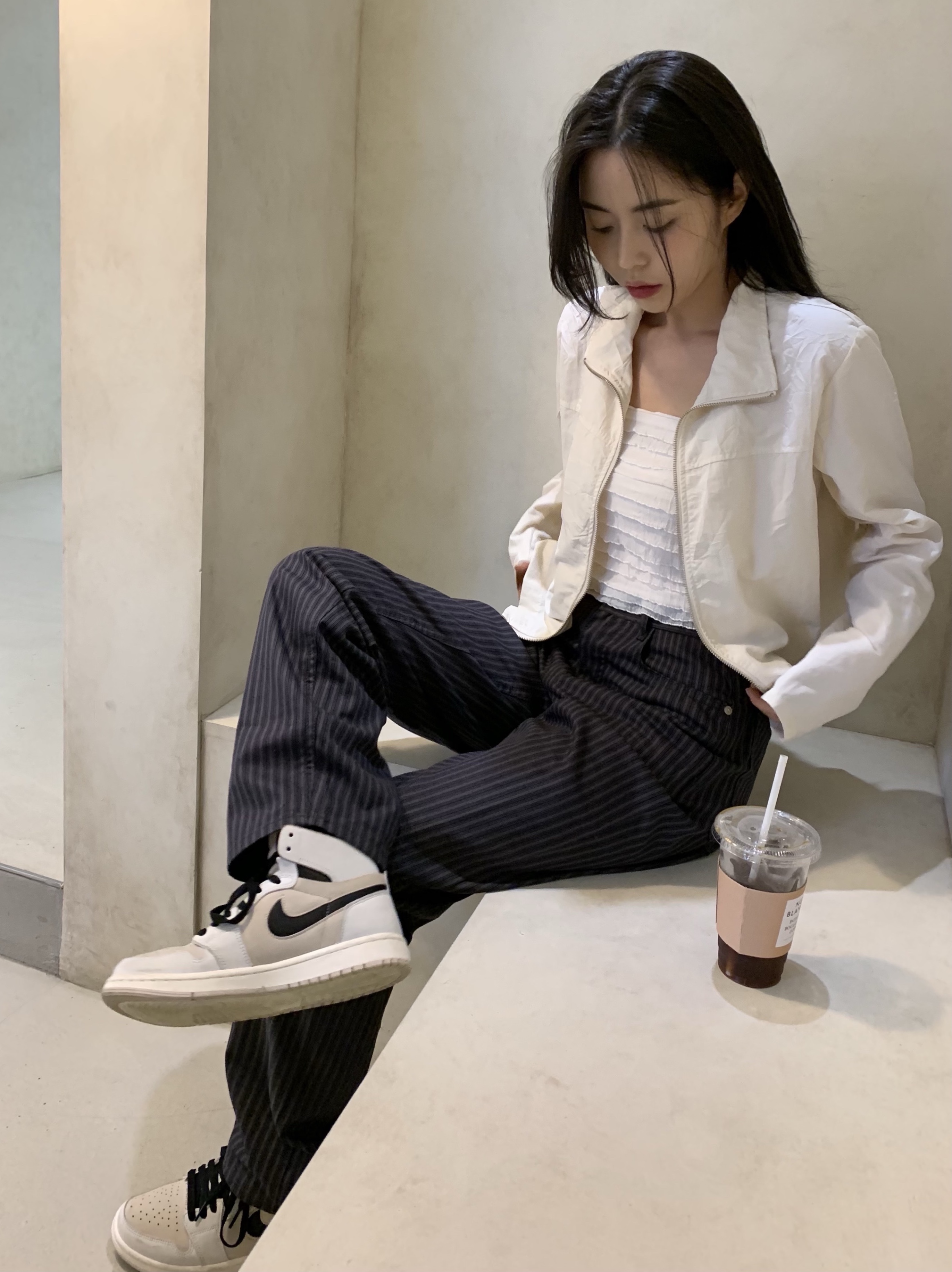 (W) Jordan 1 Zoom Air CMFT Summit Sail 착용 스타일