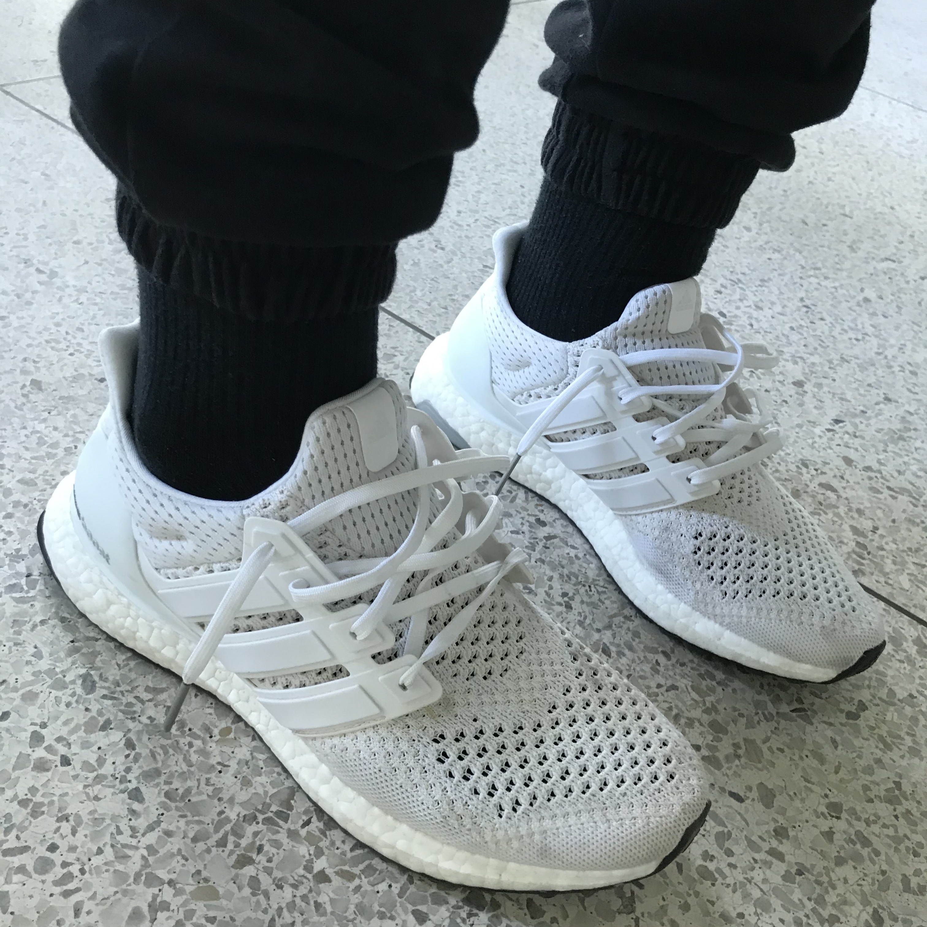 Adidas Ultraboost 1.0 Retro Triple White 2020 착용 스타일