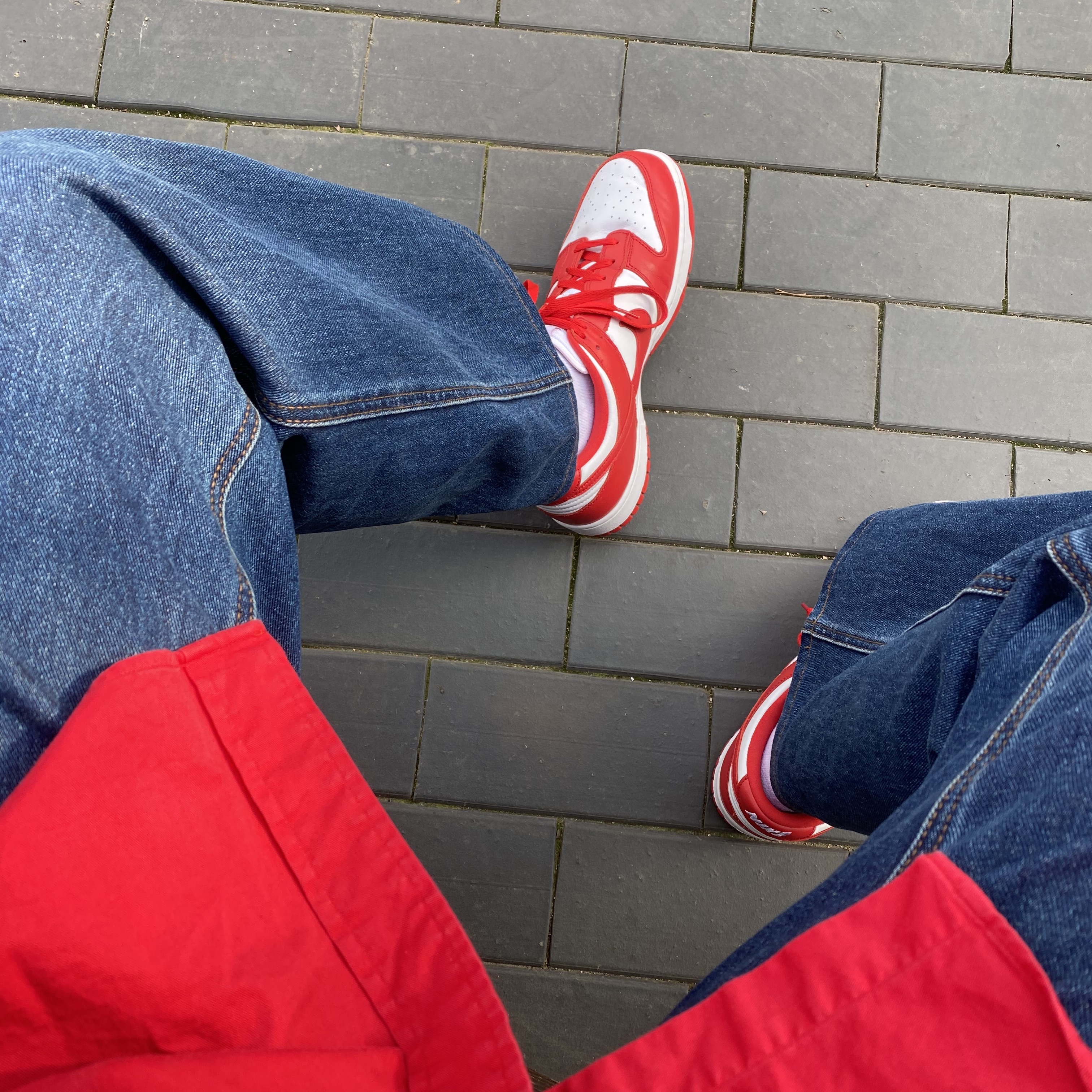 Nike Dunk Low SP University Red 2020 착용 스타일