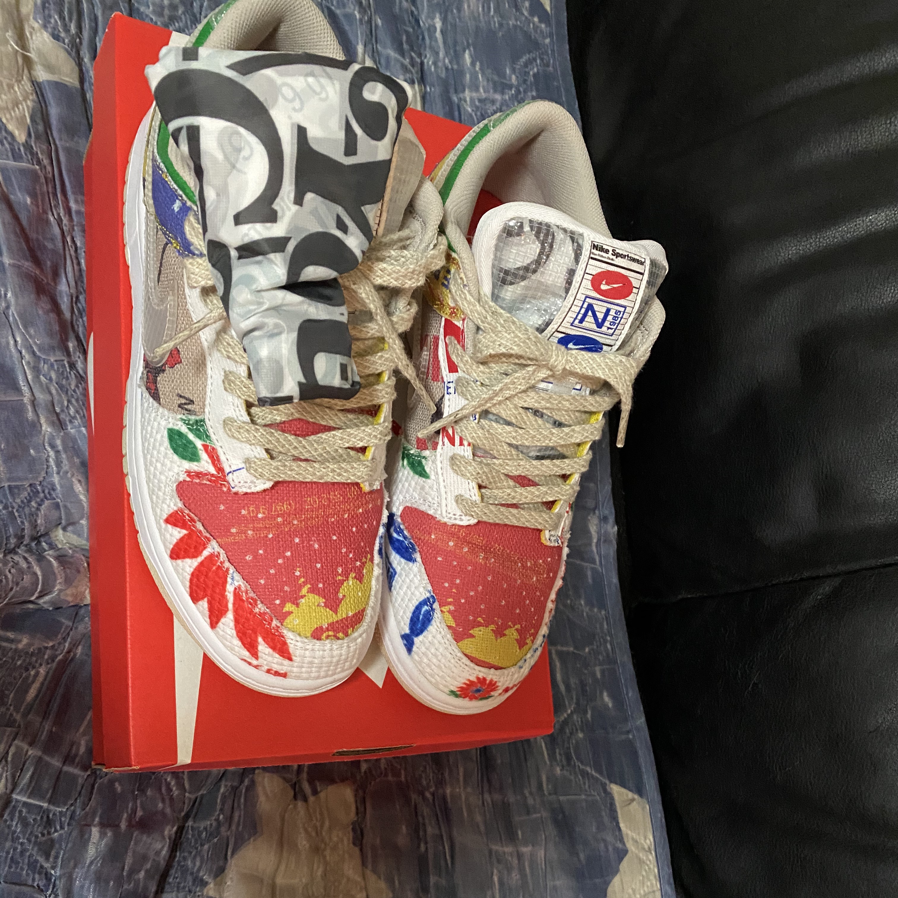 Jordan 1 Retro High OG University Blue, Nike Dunk Low SP City Market 착용 스타일 - 5