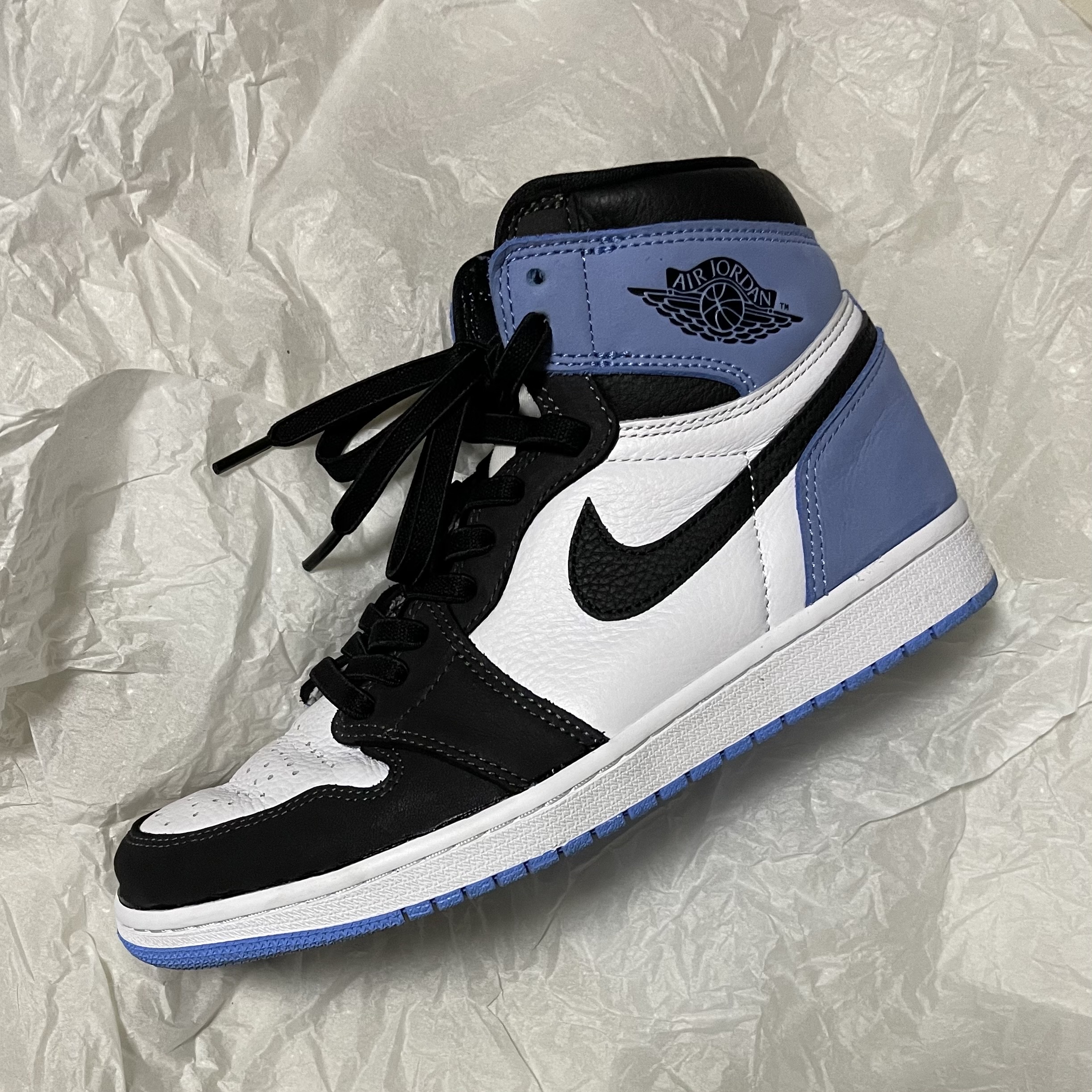Jordan 1 Retro High OG University Blue, (GS) Jordan 1 Retro High OG University Blue 착용 스타일