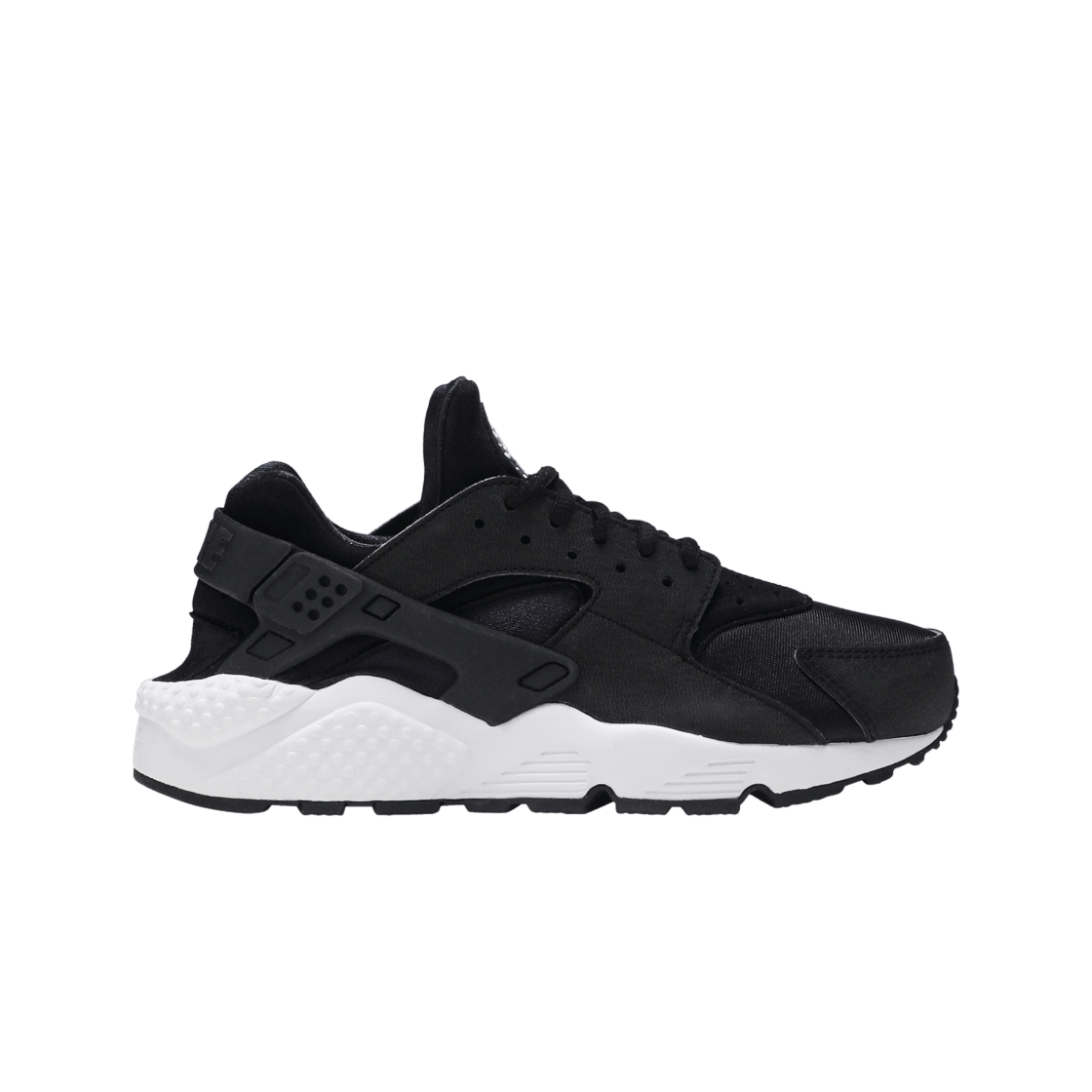 (W) Nike Air Huarache Run Black White 상세 이미지 1