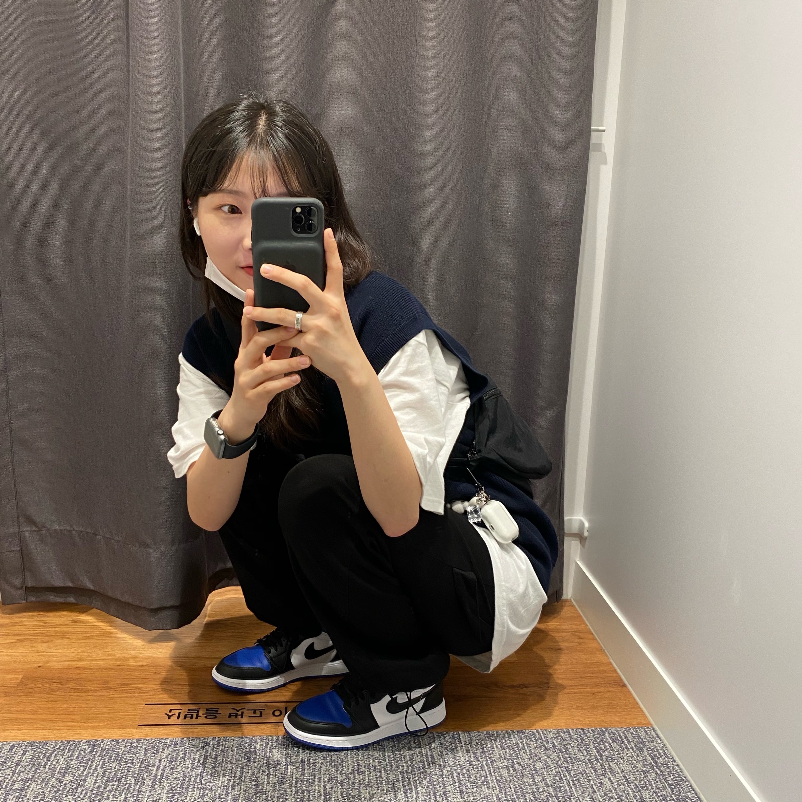 (GS) Jordan 1 Retro High OG Royal Toe 착용 스타일