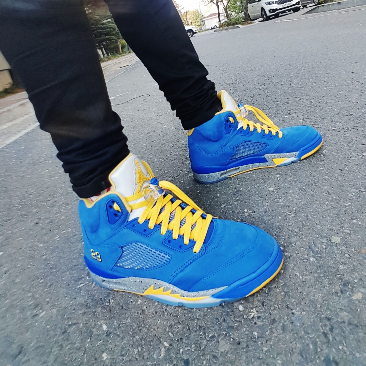 Jordan 5 Retro Laney JSP 착용 스타일