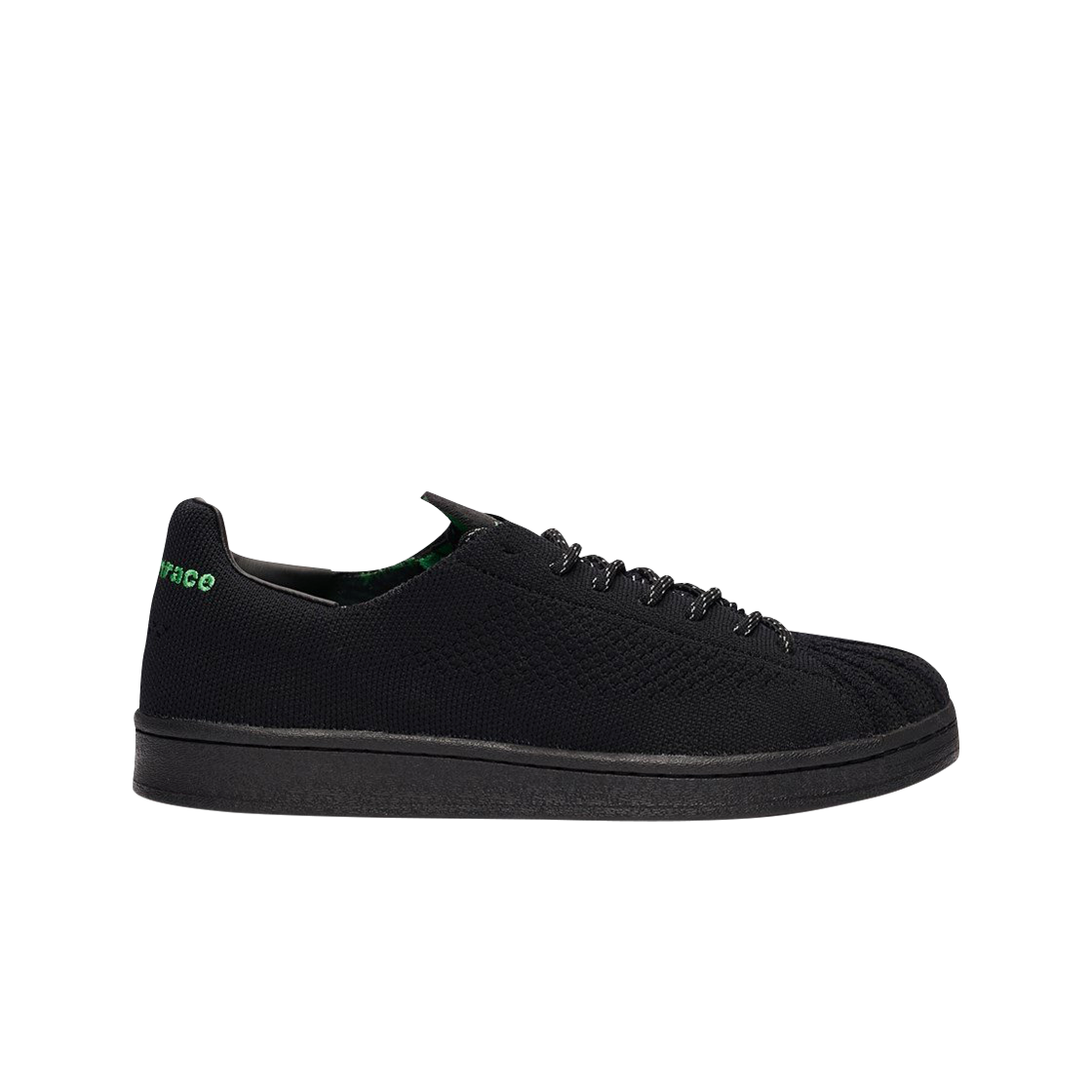 GX0195 Adidas x Pharrell Williams Superstar Primeknit Core Black Vivid Green