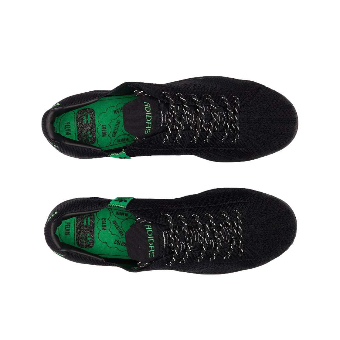 아디다스 x 퍼렐 윌리엄스 슈퍼스타 프라임니트 코어 블랙 비비드 그린(Adidas x Pharrell Williams Superstar Primeknit Core Black Vivid Green) - 2