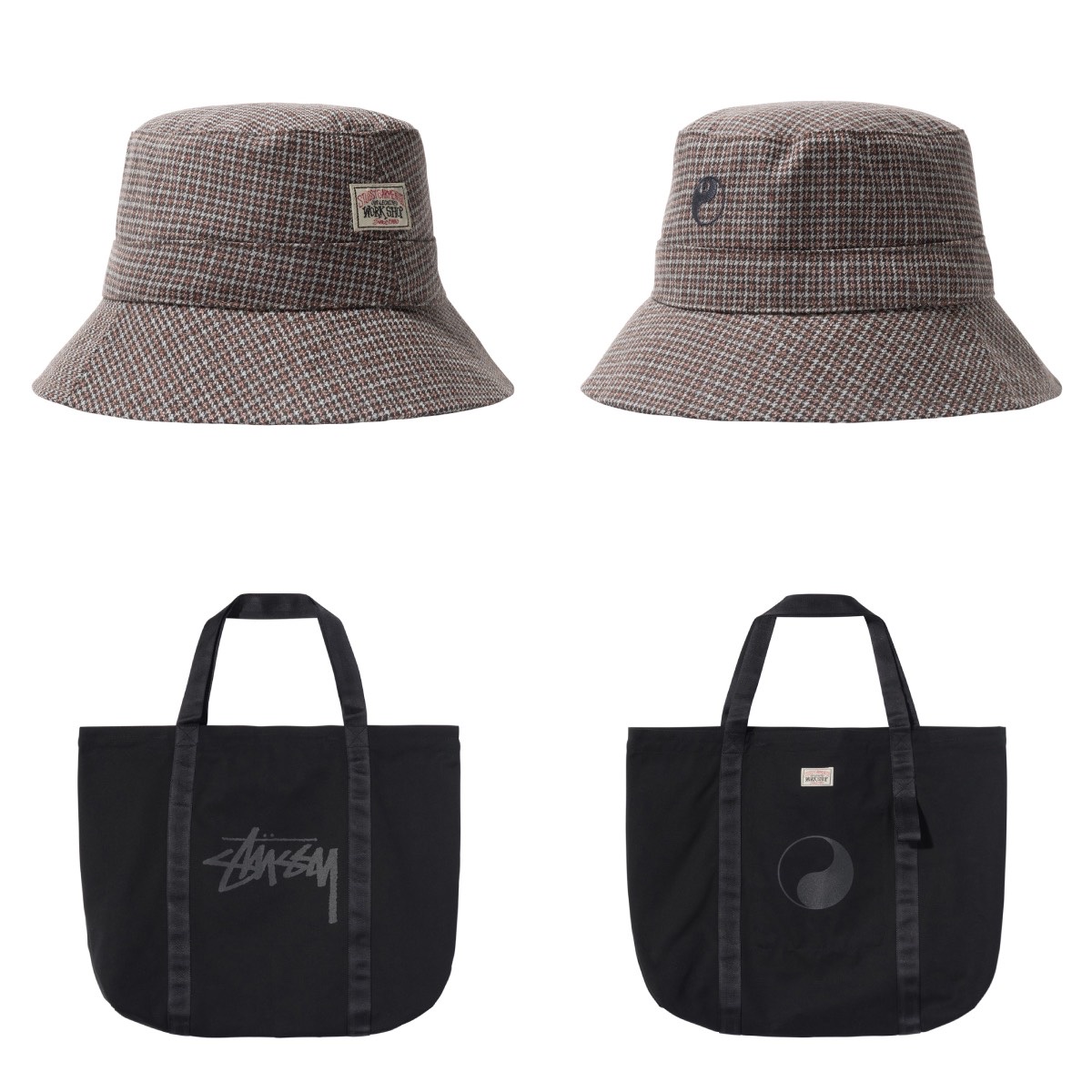 Stussy x Our Legacy Surfman Pig. Dyed T-Shirt Black - 20FW, Stussy x Our Legacy Yin Yang Hood Black 착용 스타일 - 5