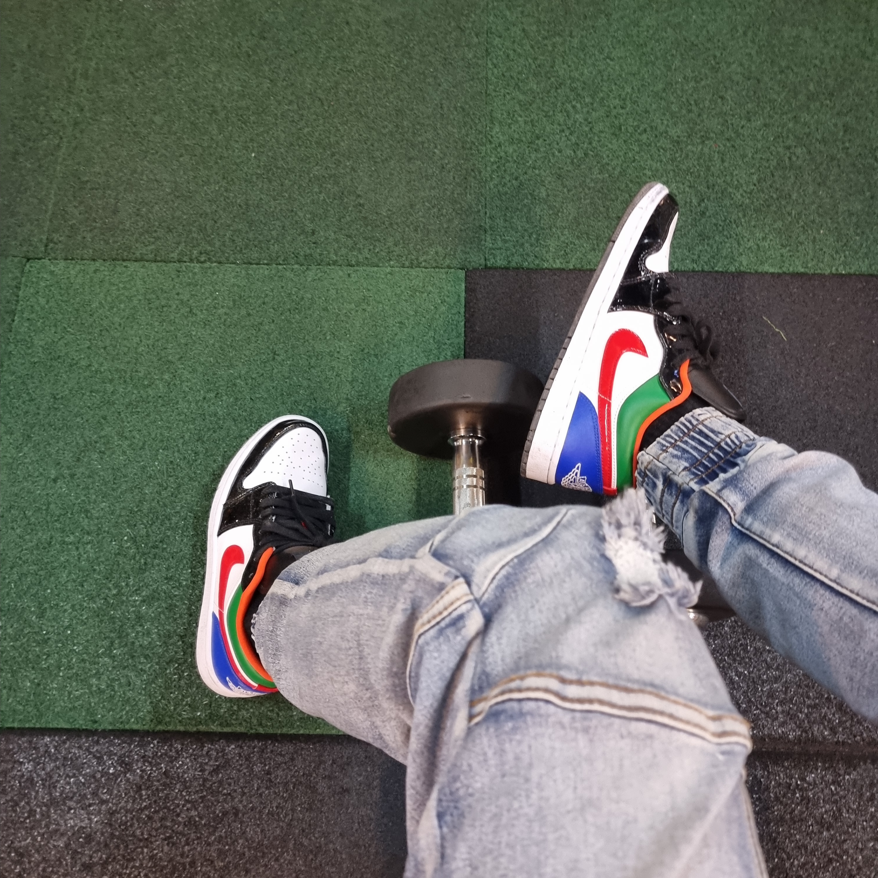(W) Jordan 1 Low SE Multi-Color Black Toe 착용 스타일 - 2