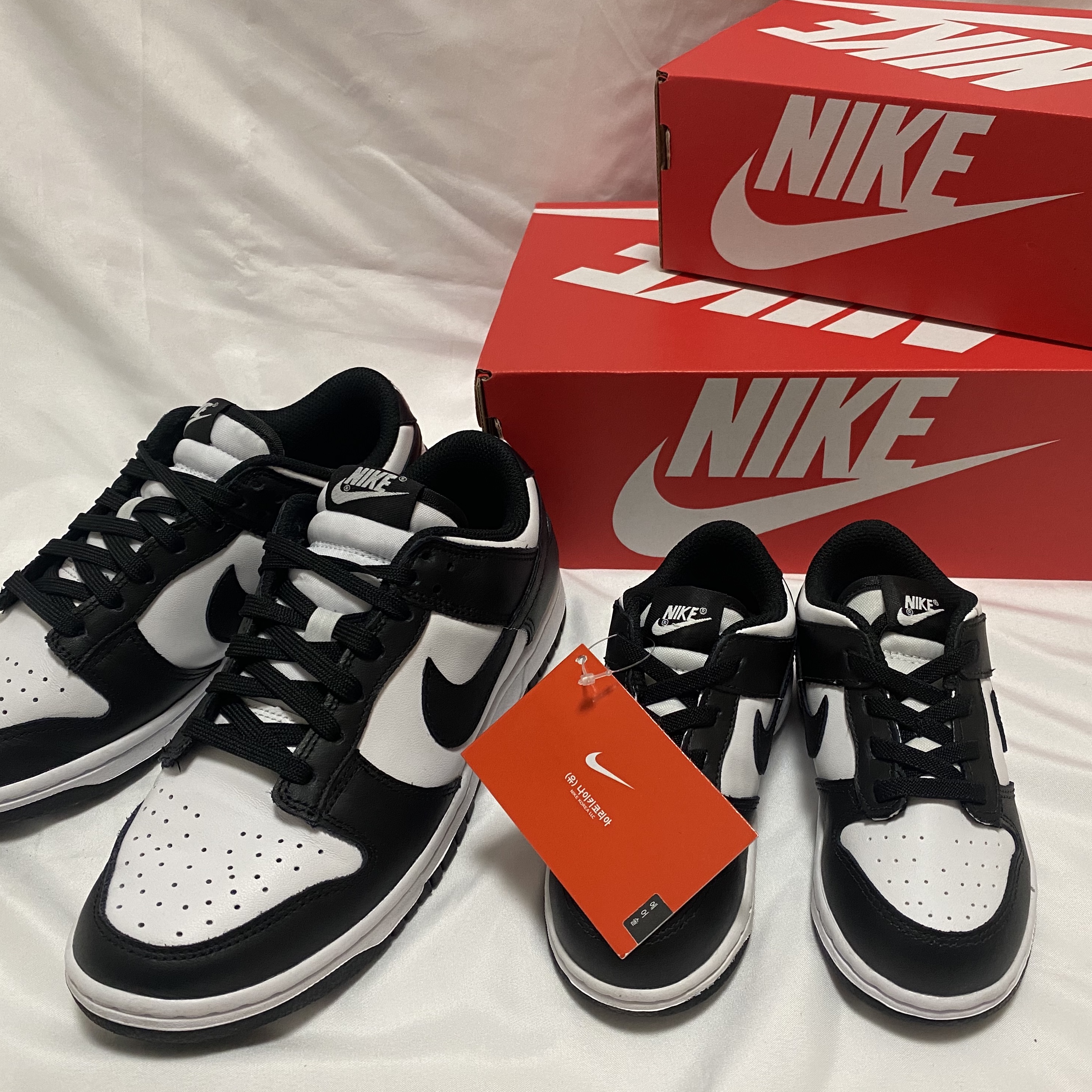 (W) Nike Dunk Low Black, (PS) Nike Dunk Low Black 착용 스타일
