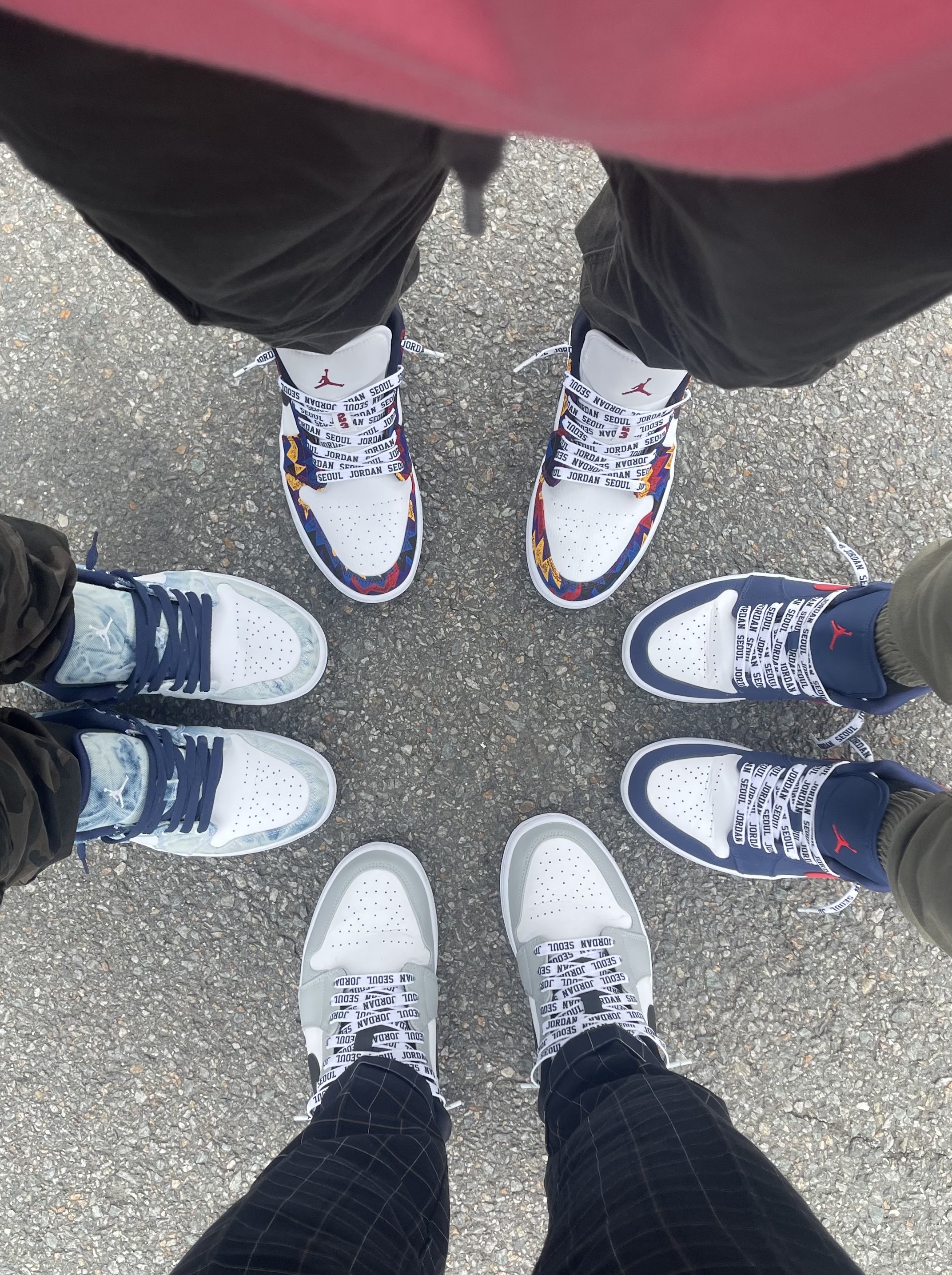 Jordan 1 Low Light Smoke Grey, Jordan 1 Low SE Washed Denim 착용 스타일 - 2