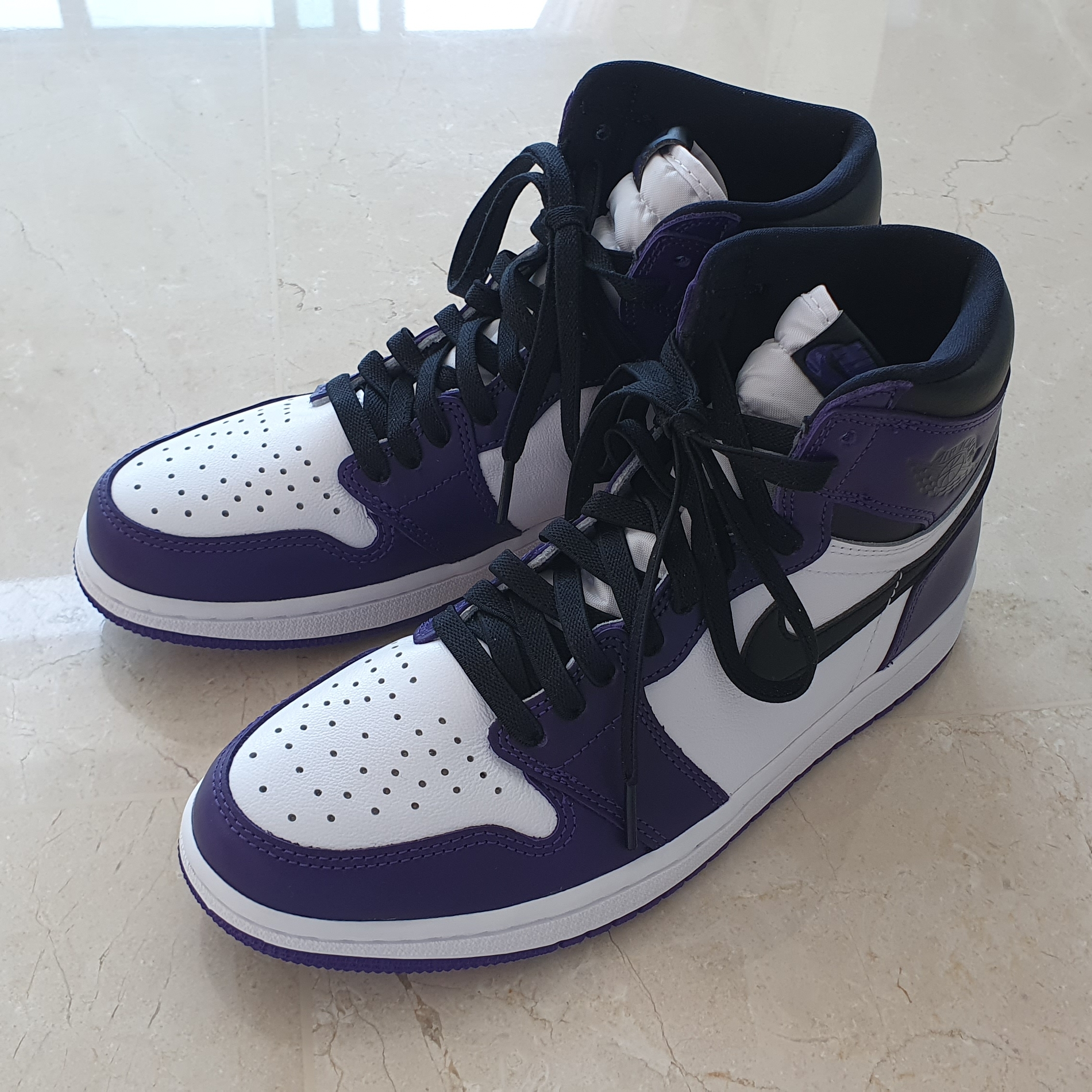 Jordan 1 Retro High OG Court Purple 2020 착용 스타일 - 1