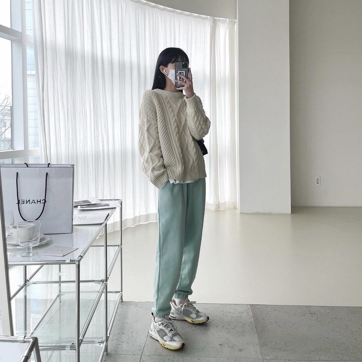 New Balance 991 Made in UK White Silver 착용 스타일