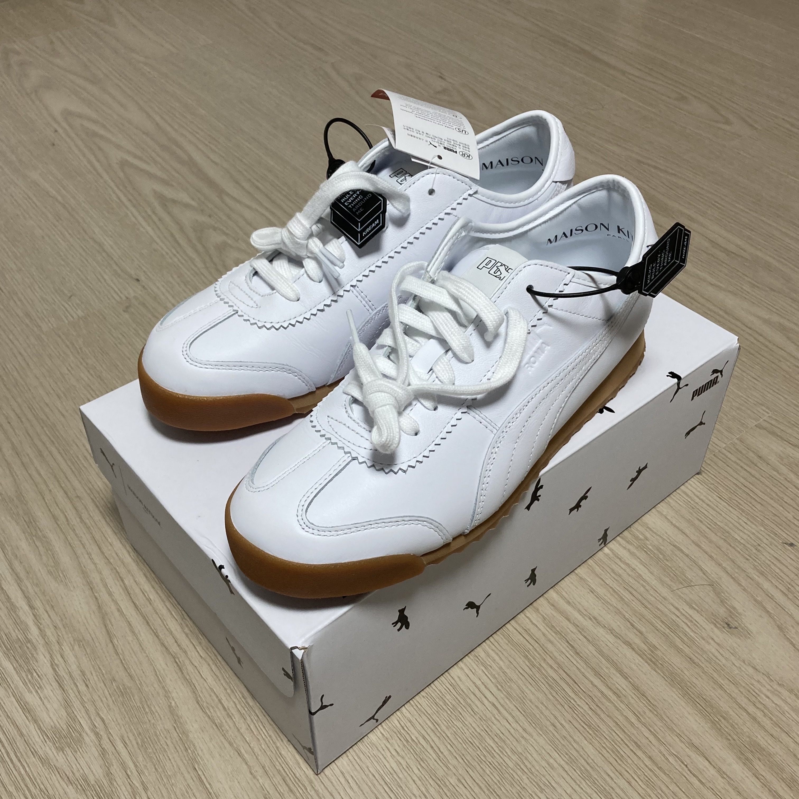 Puma x Maison Kitsune Roma White 착용 스타일 - 1