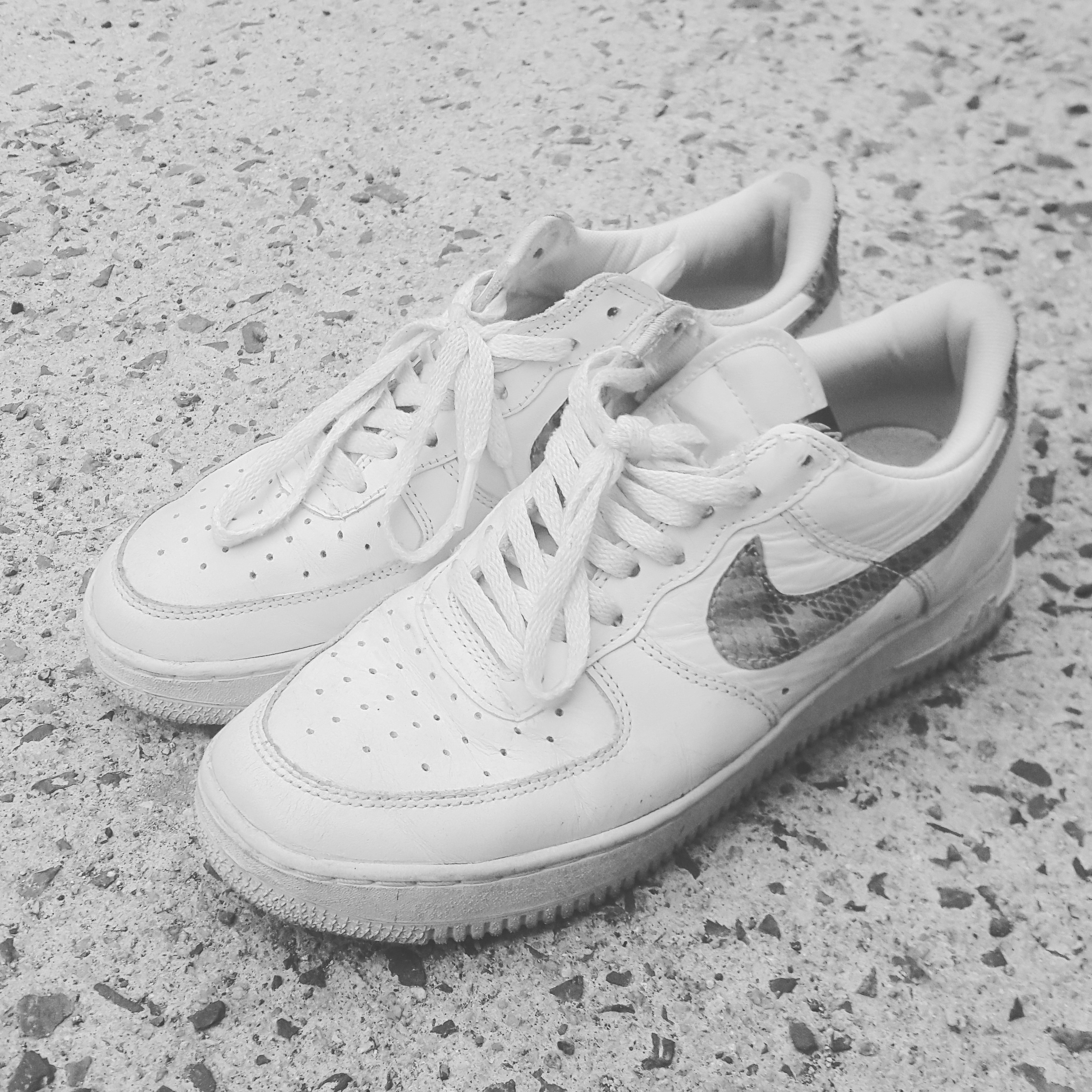 Nike Air Force 1 Low Retro PRM QS Ivory Snake 2019 착용 스타일