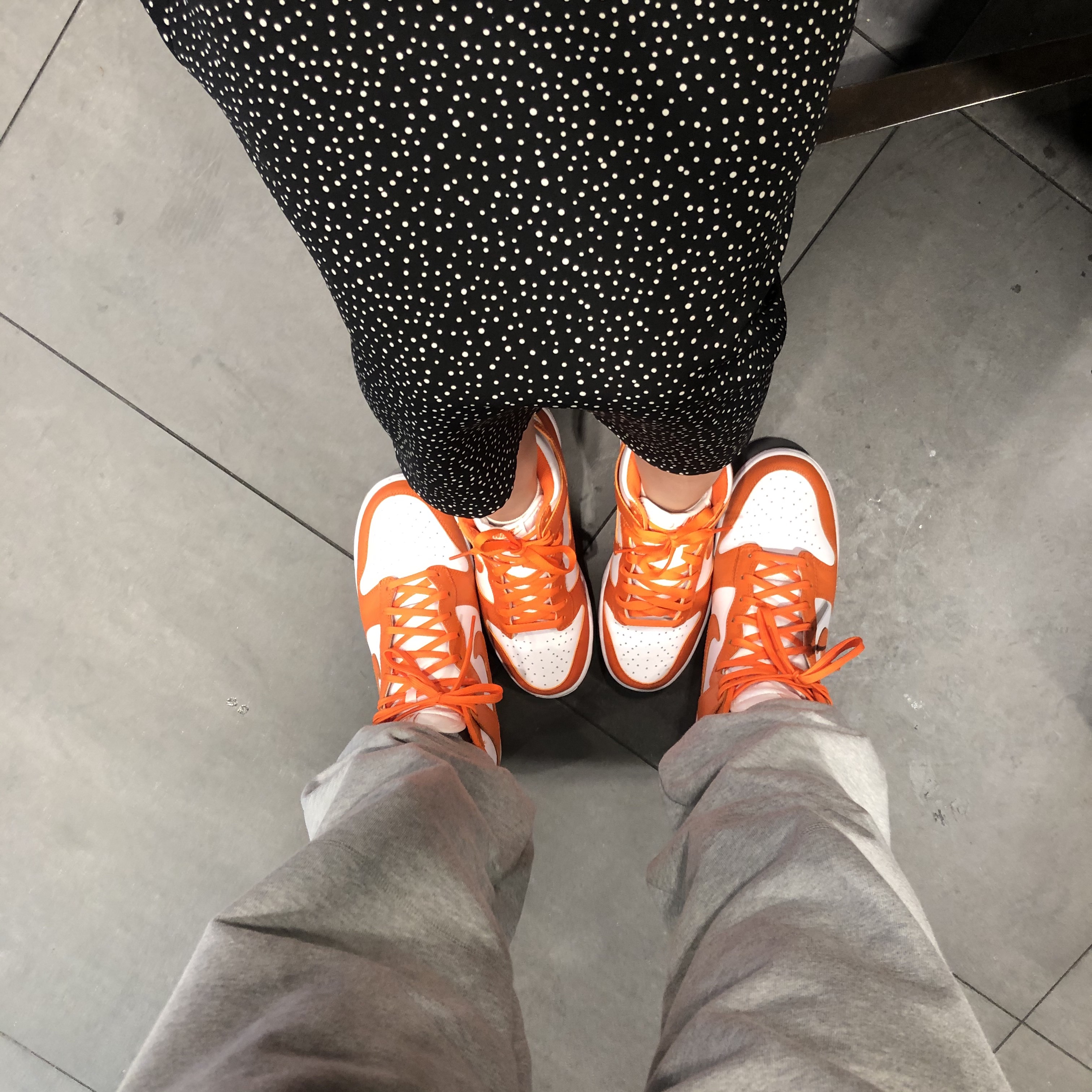 Nike Dunk High Retro Orange Blaze, (W) Nike Dunk High Orange Blaze 착용 스타일 - 2