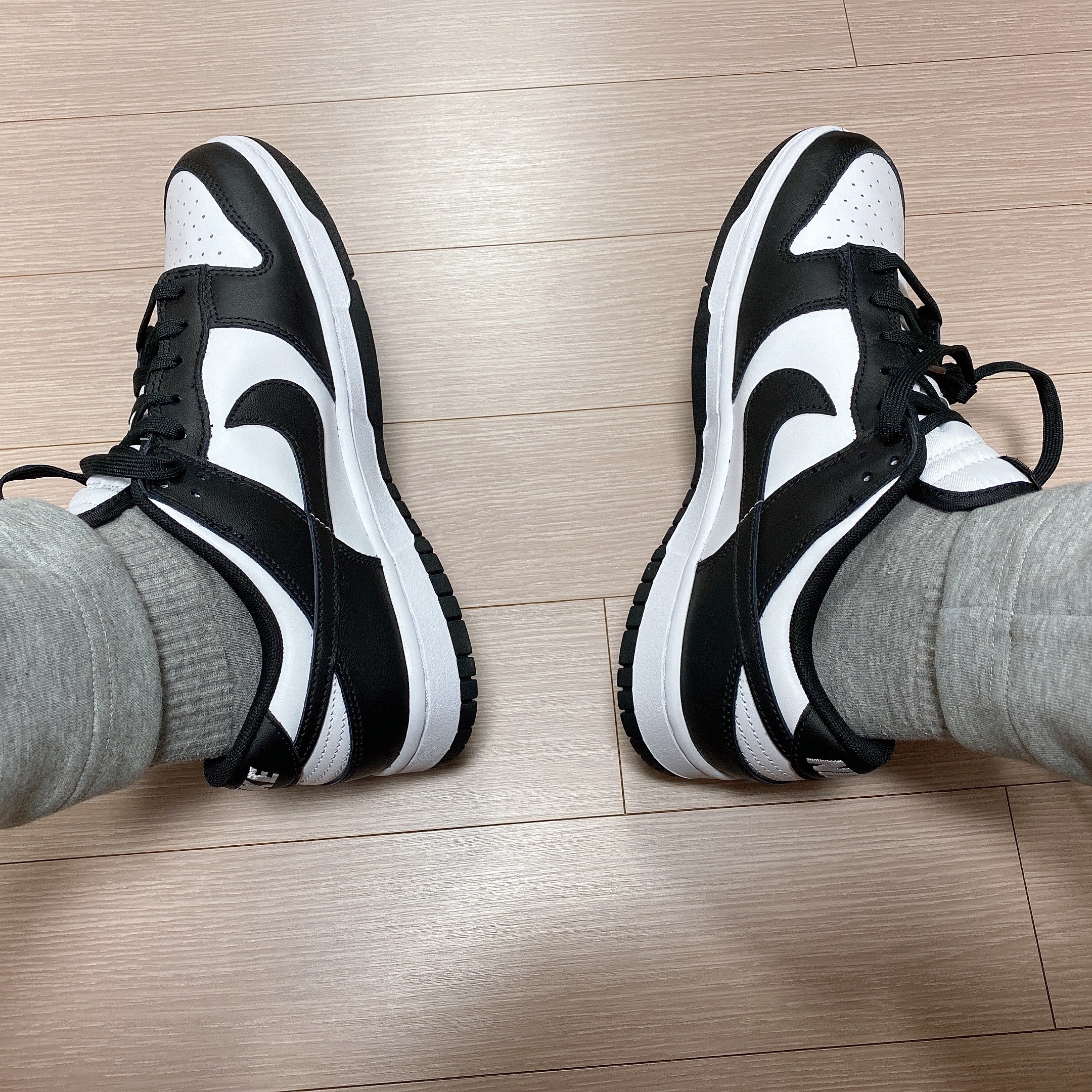 Nike Dunk Low Retro Black 착용 스타일 - 1
