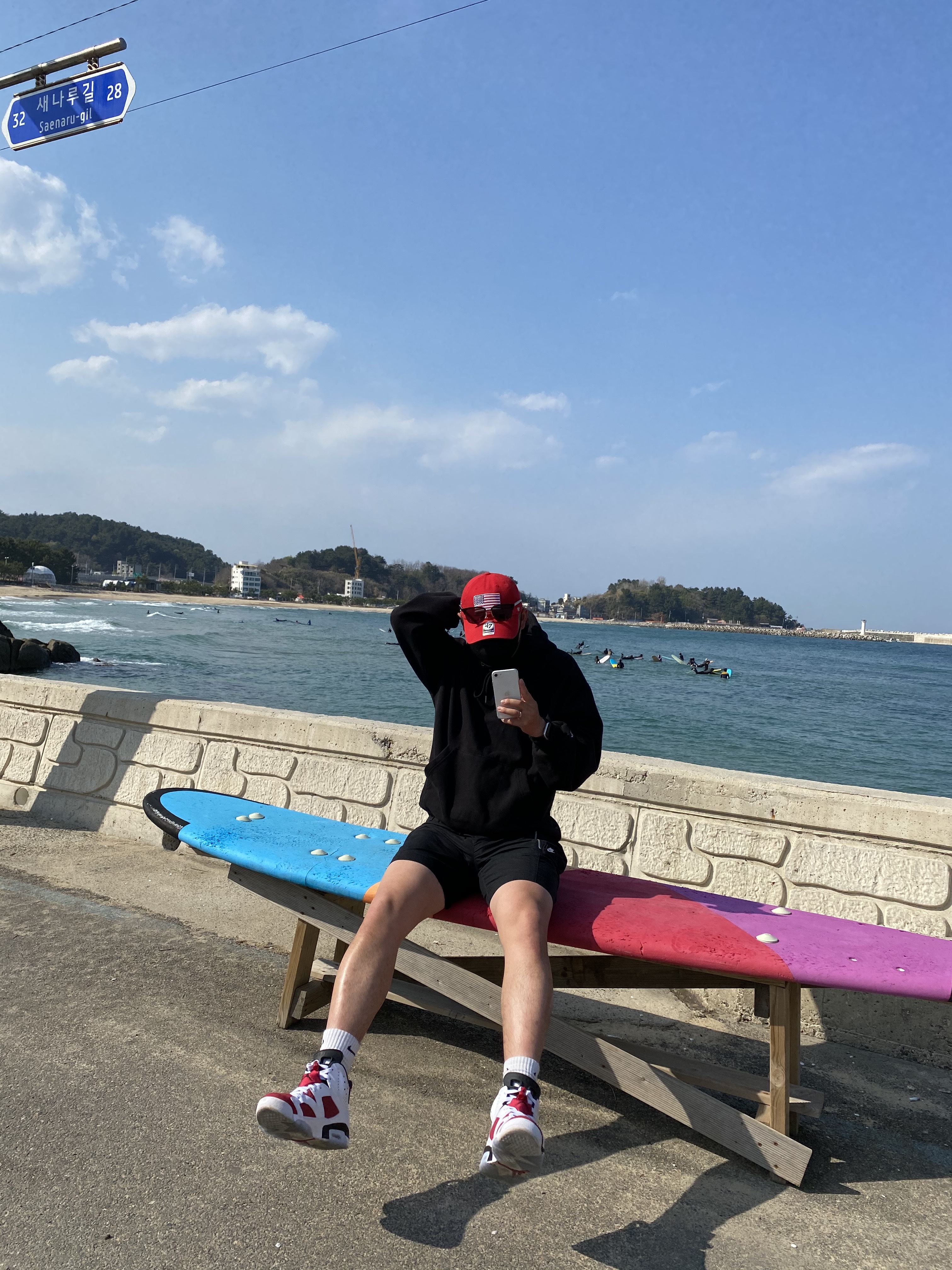 Jordan 6 Retro Carmine 2021 착용 스타일 - 1