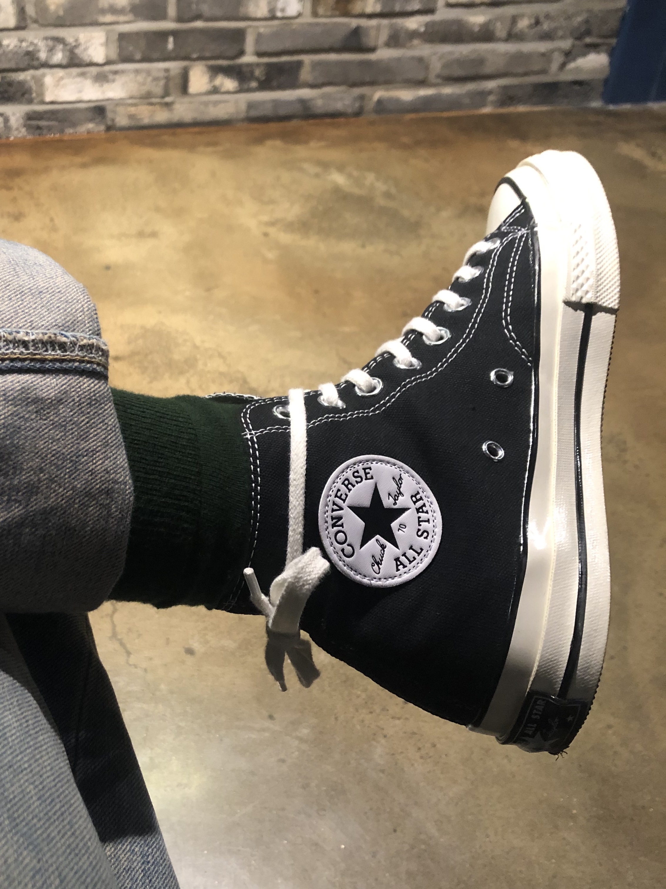 Converse Chuck 70 Hi Black 착용 스타일