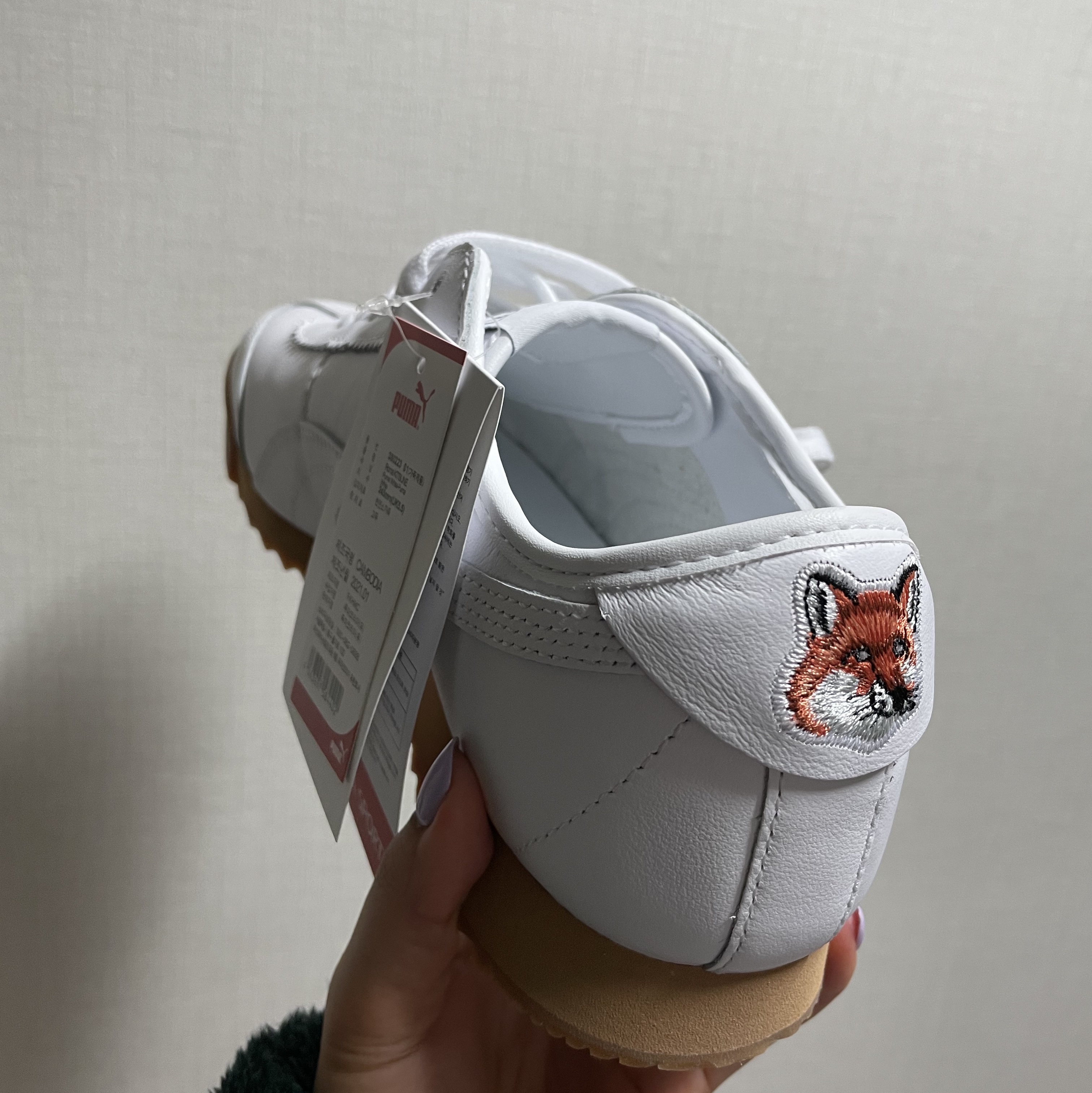 Puma x Maison Kitsune Roma White 착용 스타일 - 1