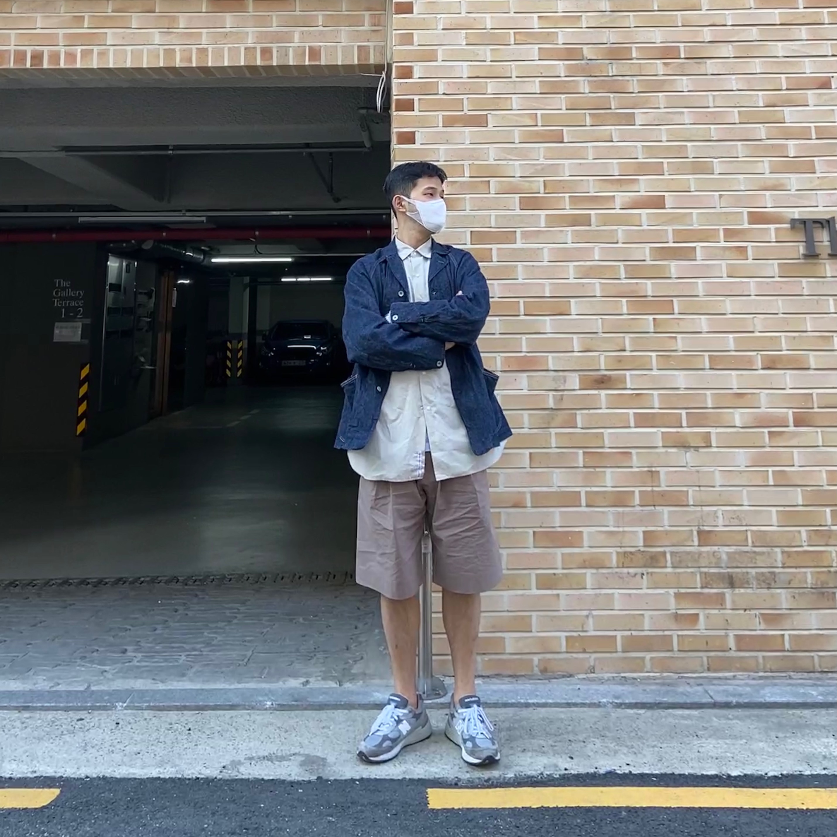 New Balance 992 Made in USA Grey - D Standard 착용 스타일 - 2