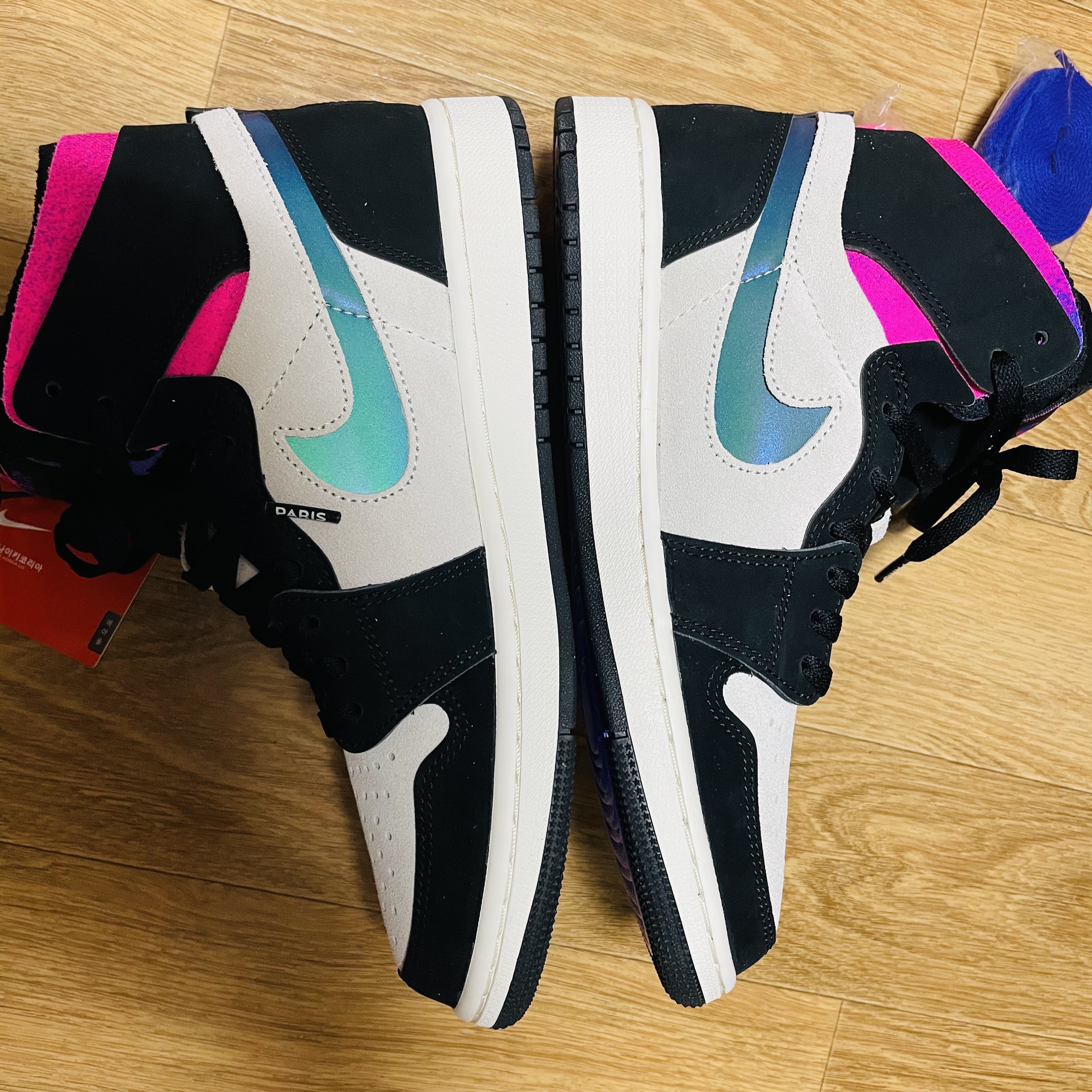 Jordan 1 x Paris Saint-Germain Zoom Air CMFT 착용 스타일 - 1