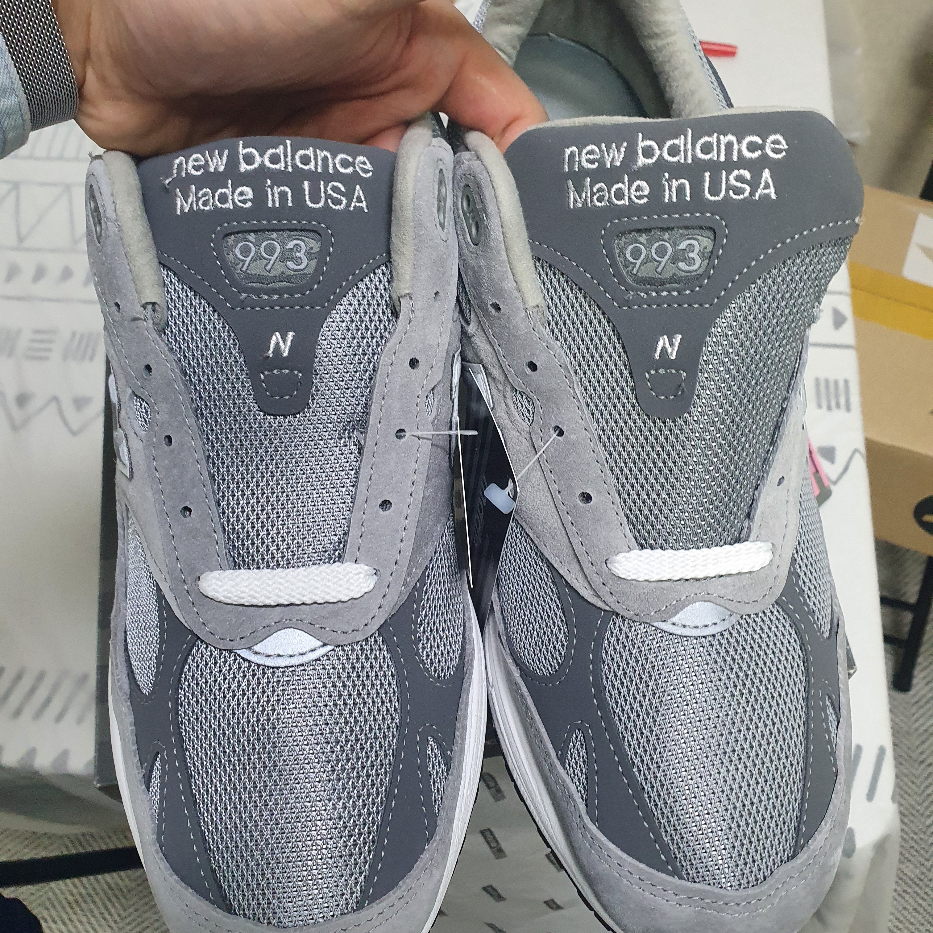 New Balance 993 Made in USA Grey - D Standard 착용 스타일