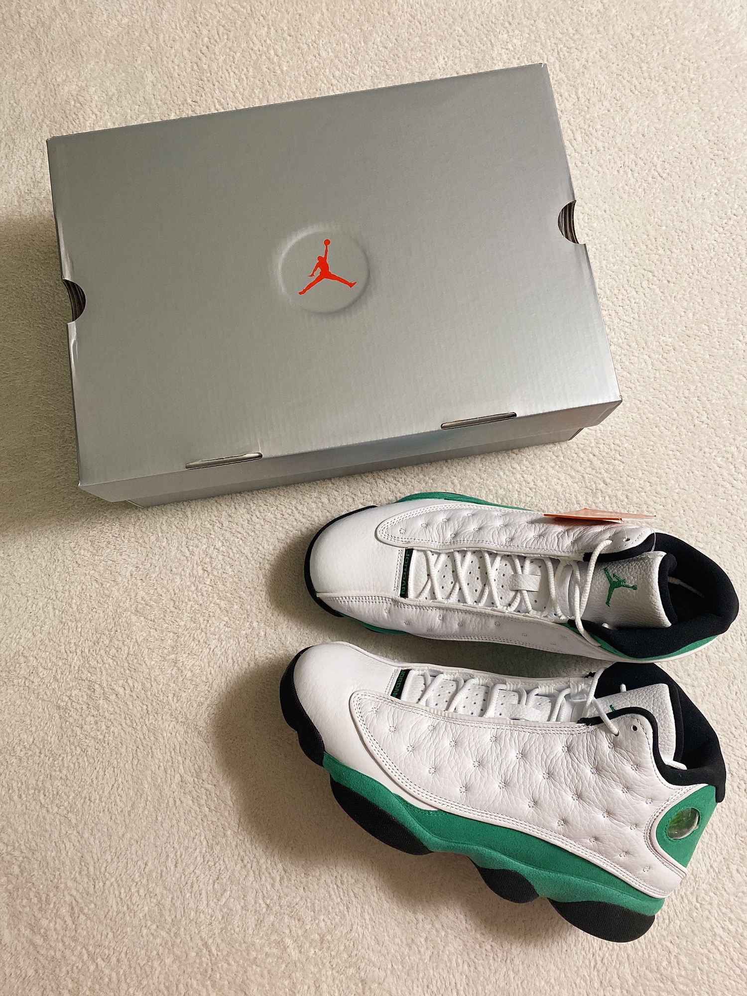 Jordan 13 Retro Lucky Green 착용 스타일