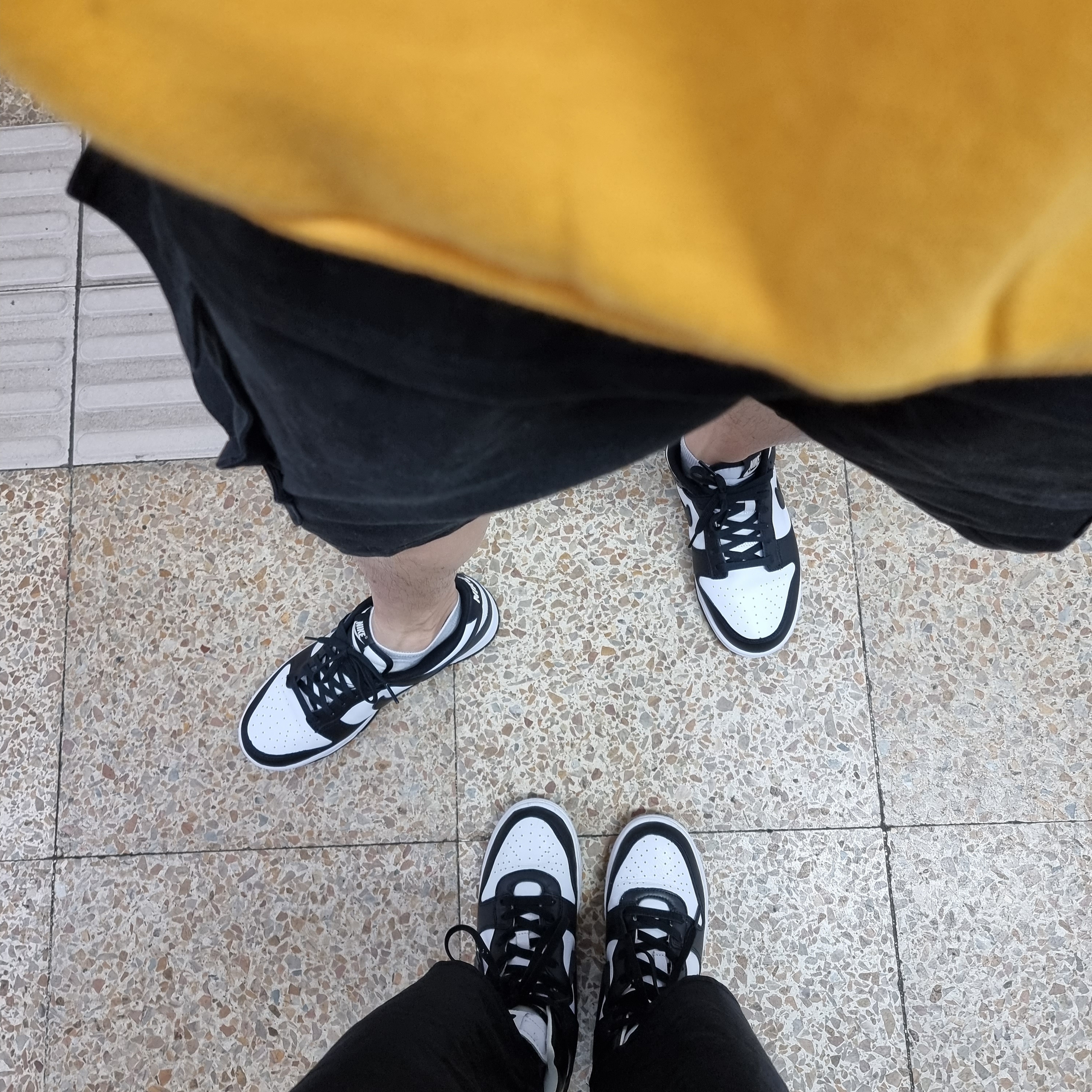 Nike Dunk Low Retro Black, Nike x Ambush Dunk High Black 착용 스타일 - 1