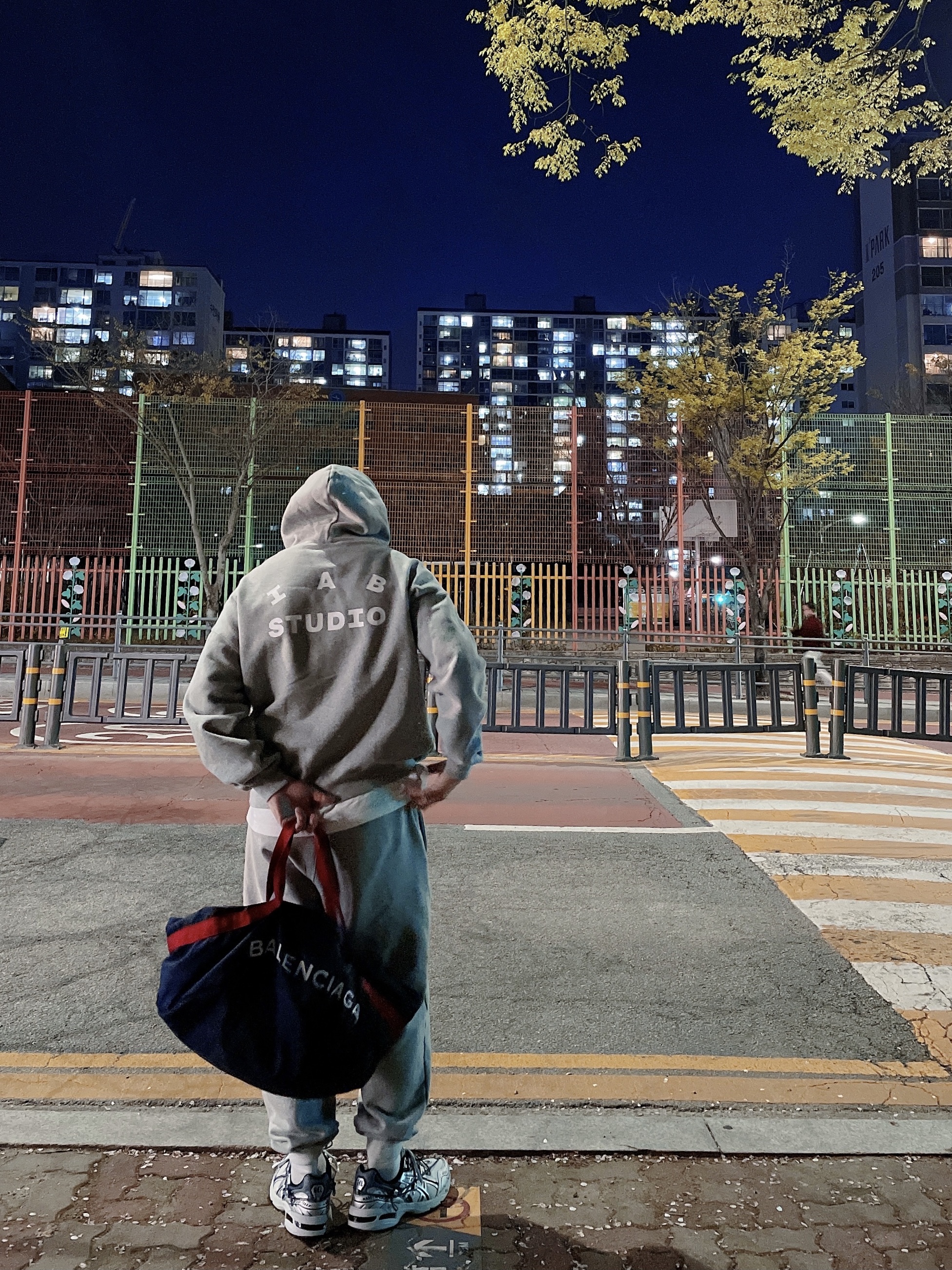 IAB Studio Hoodie Gray - 21SS, IAB Studio Sweatpants Gray - 21SS 착용 스타일