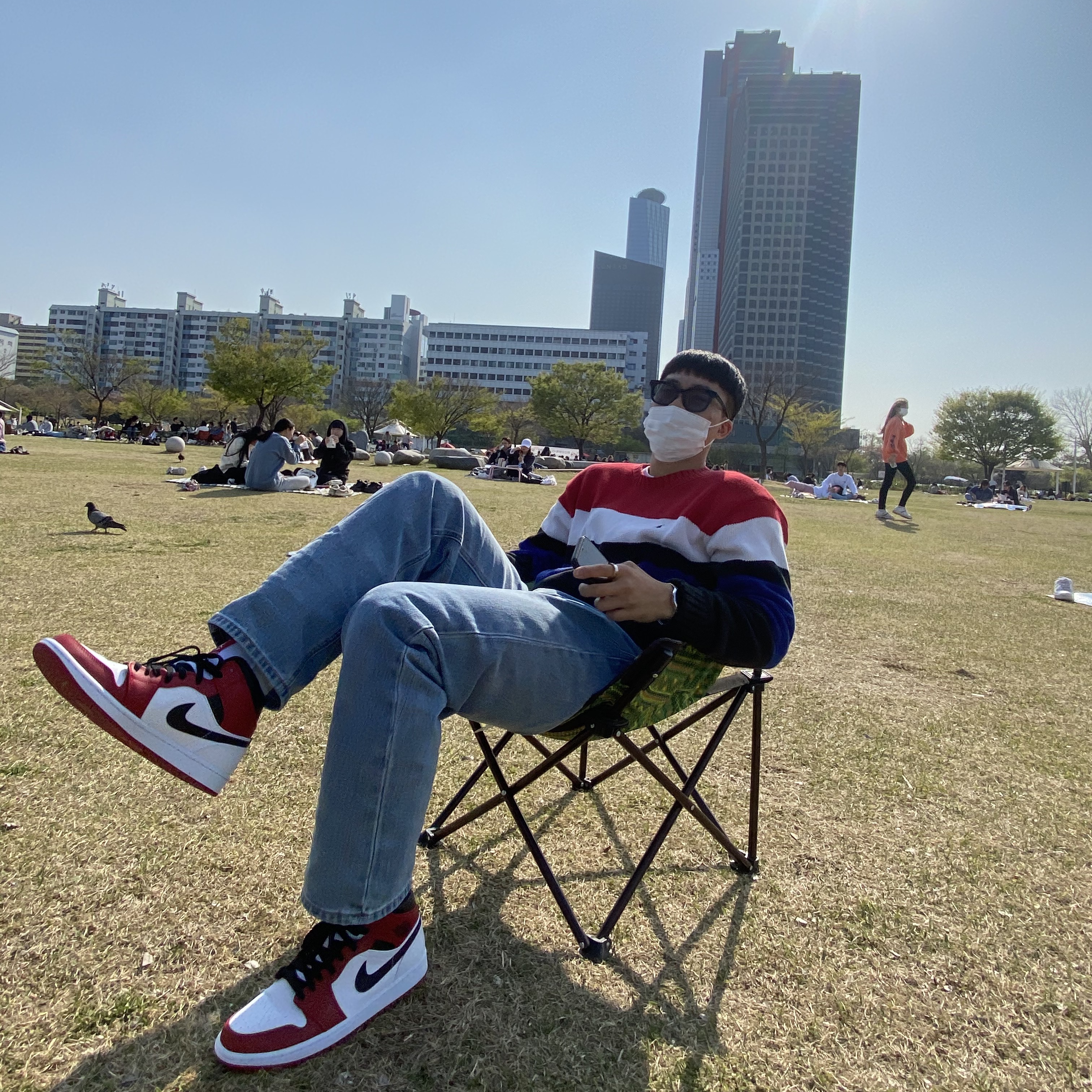 Jordan 1 Mid Chicago 2020 착용 스타일