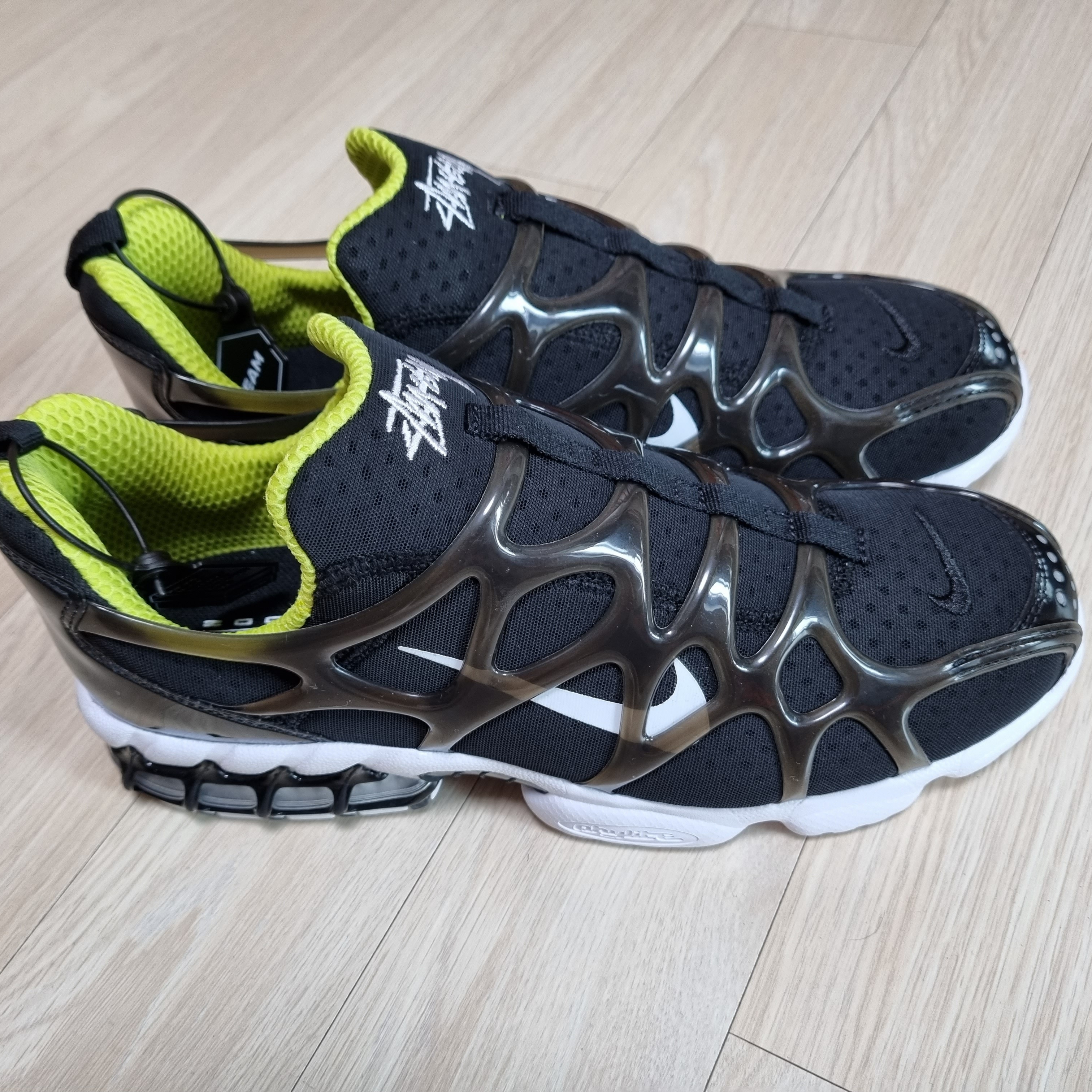 Nike x Stussy Air Zoom Spiridon Kukini Black 착용 스타일 - 1