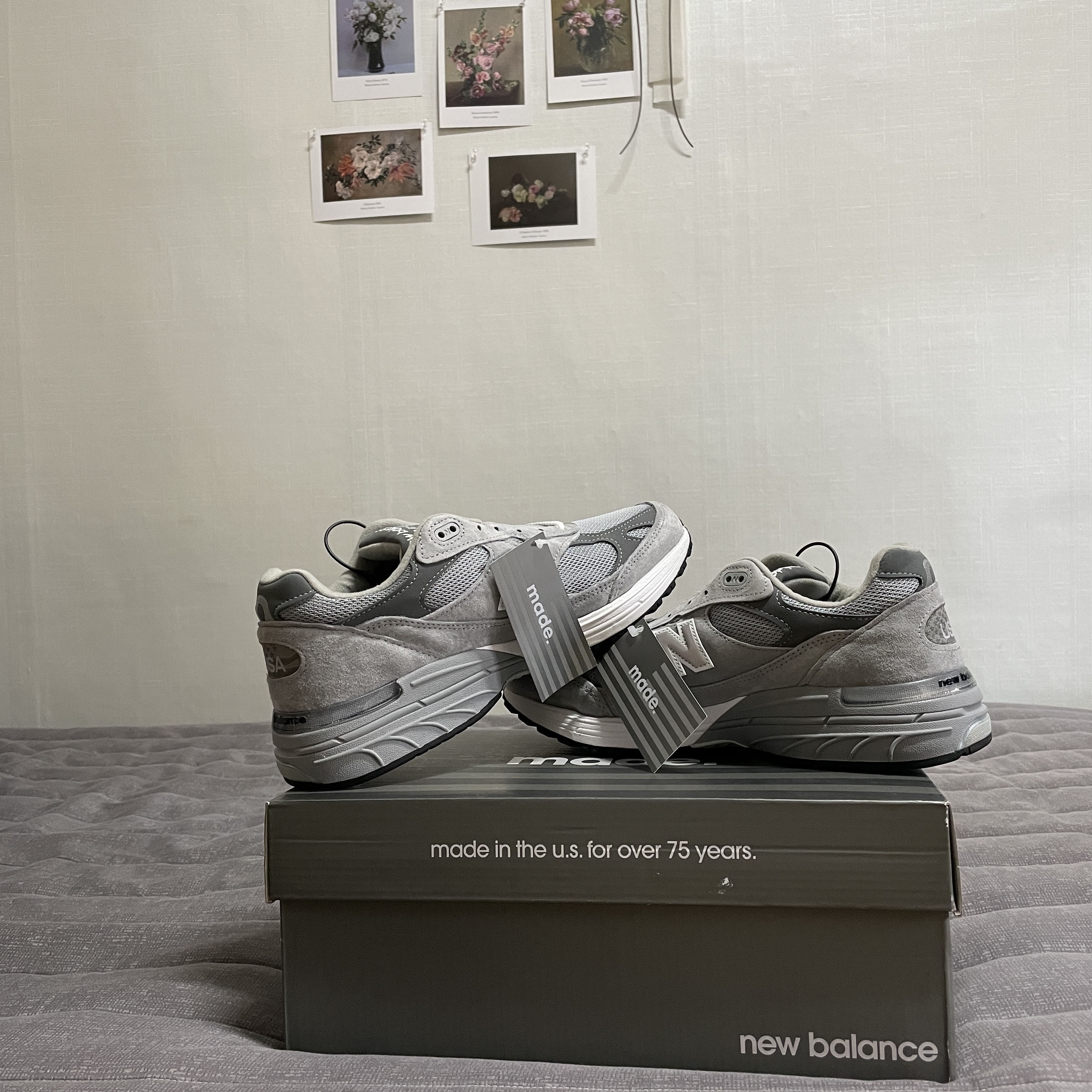 New Balance 993 Made in USA Grey - D Standard 착용 스타일